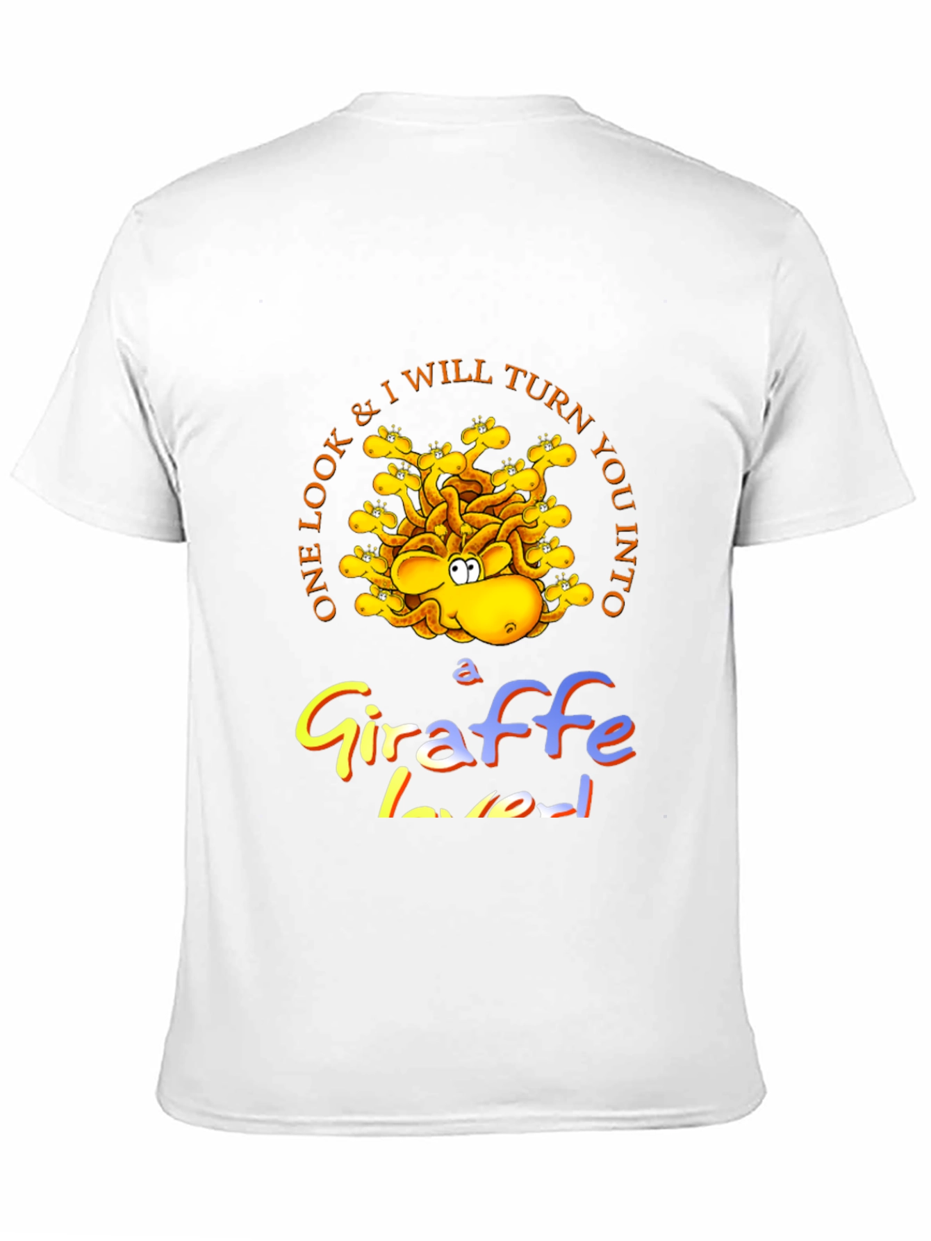 Giraffe Lover Black Graphic Tee