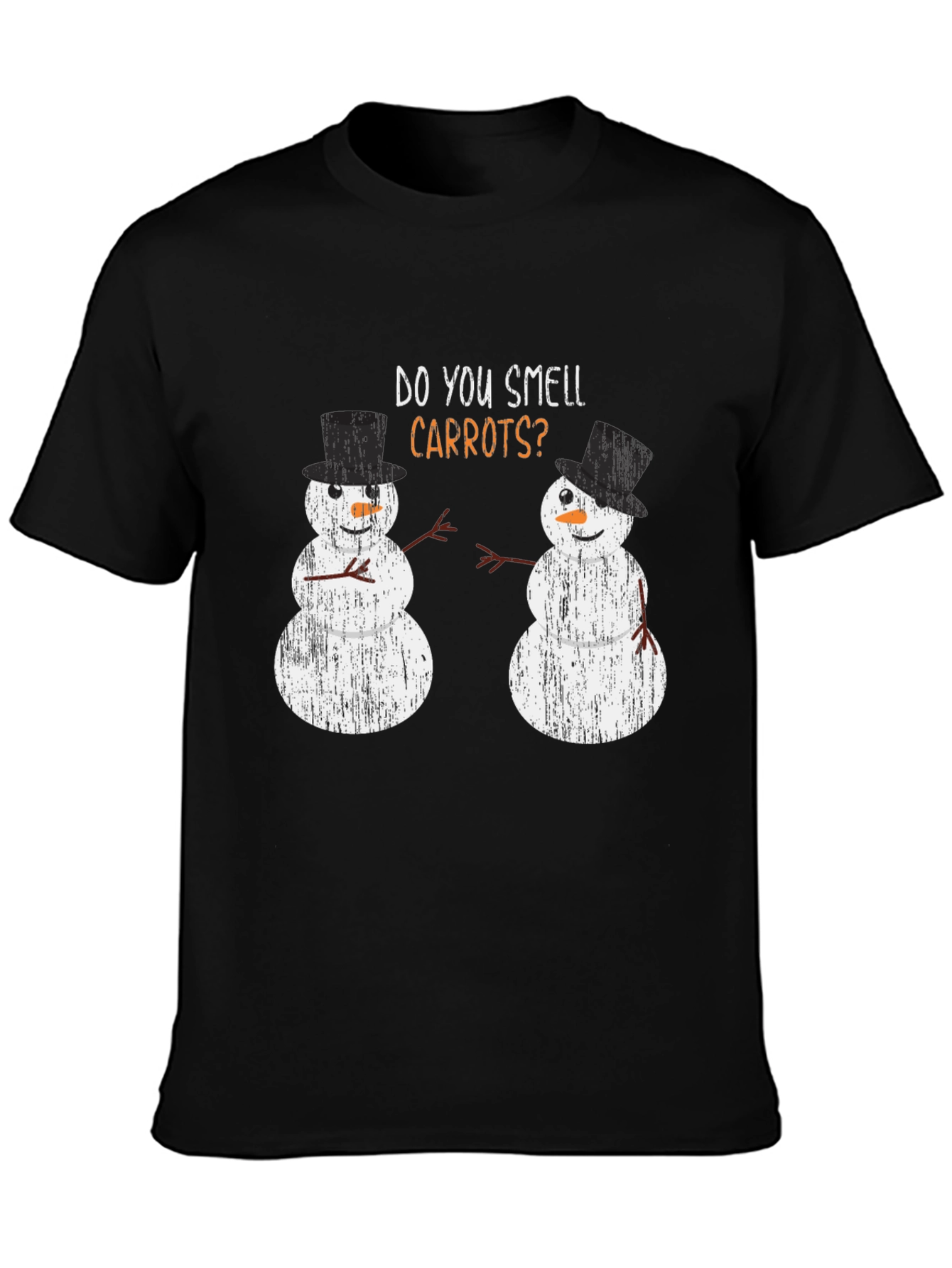 Funny Snowman Carrots Holiday T-Shirt