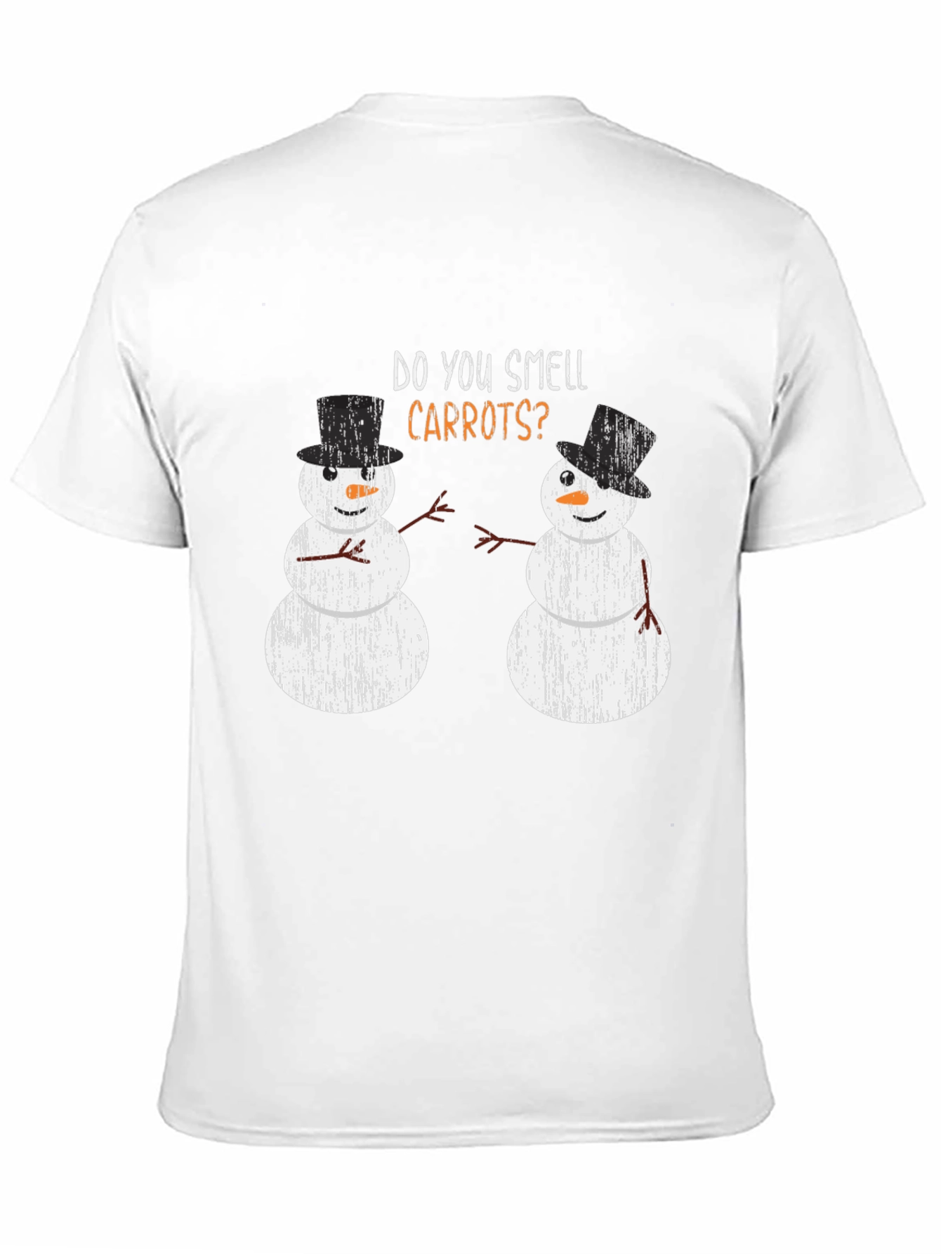 Funny Snowman Carrots Holiday T-Shirt