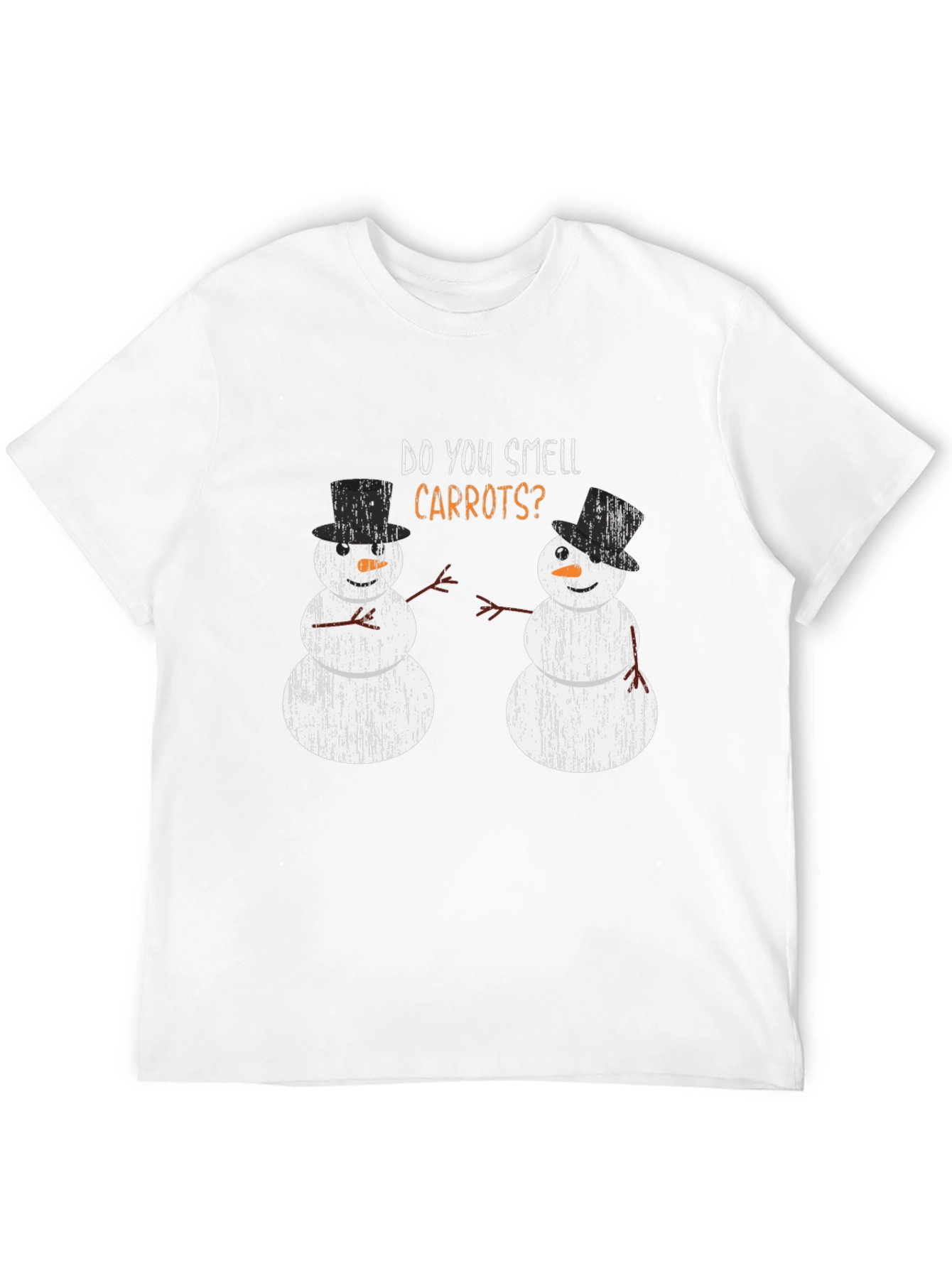 Funny Snowman Carrots Holiday T-Shirt