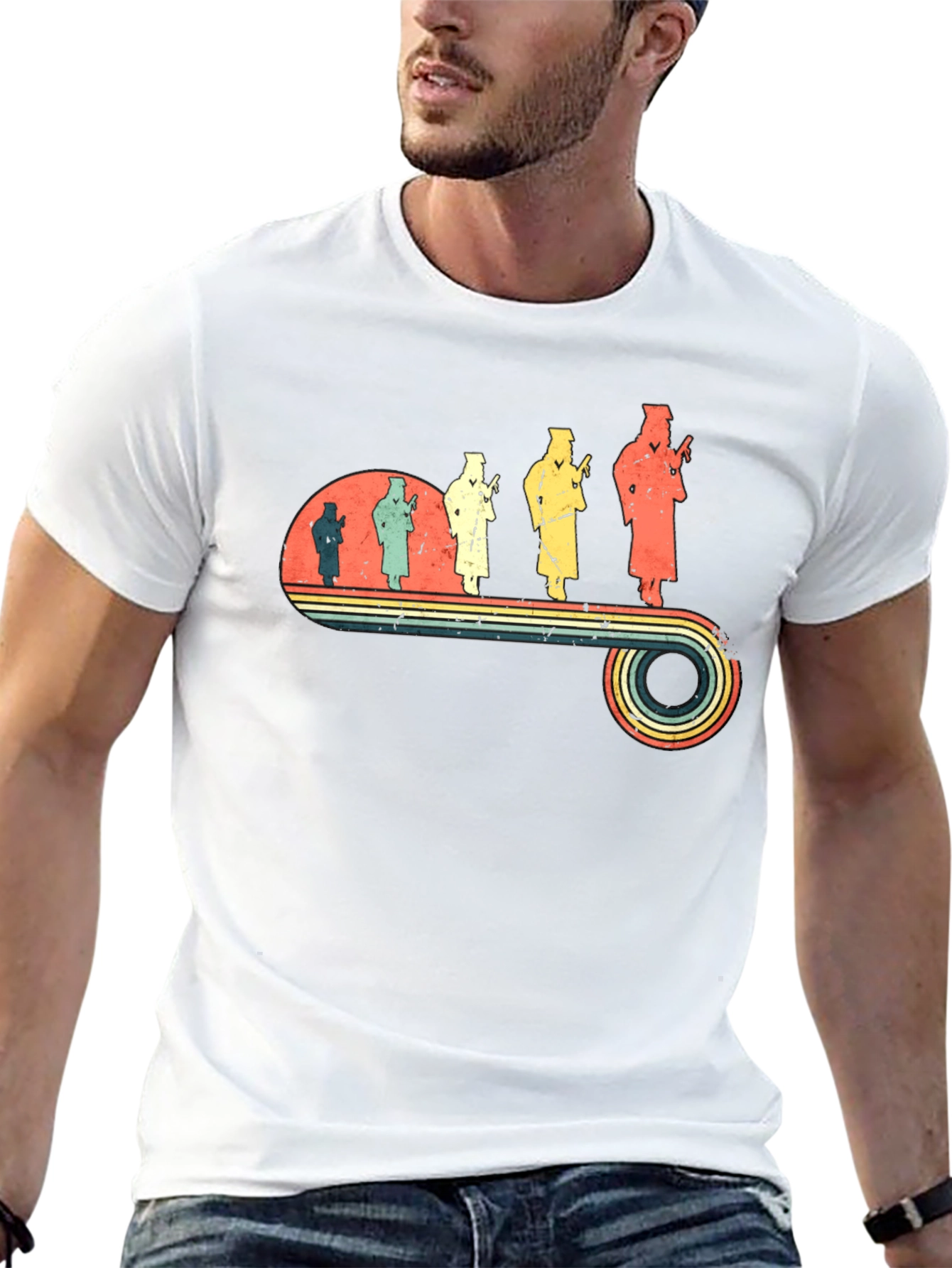 Retro Graduation Evolution T-Shirt