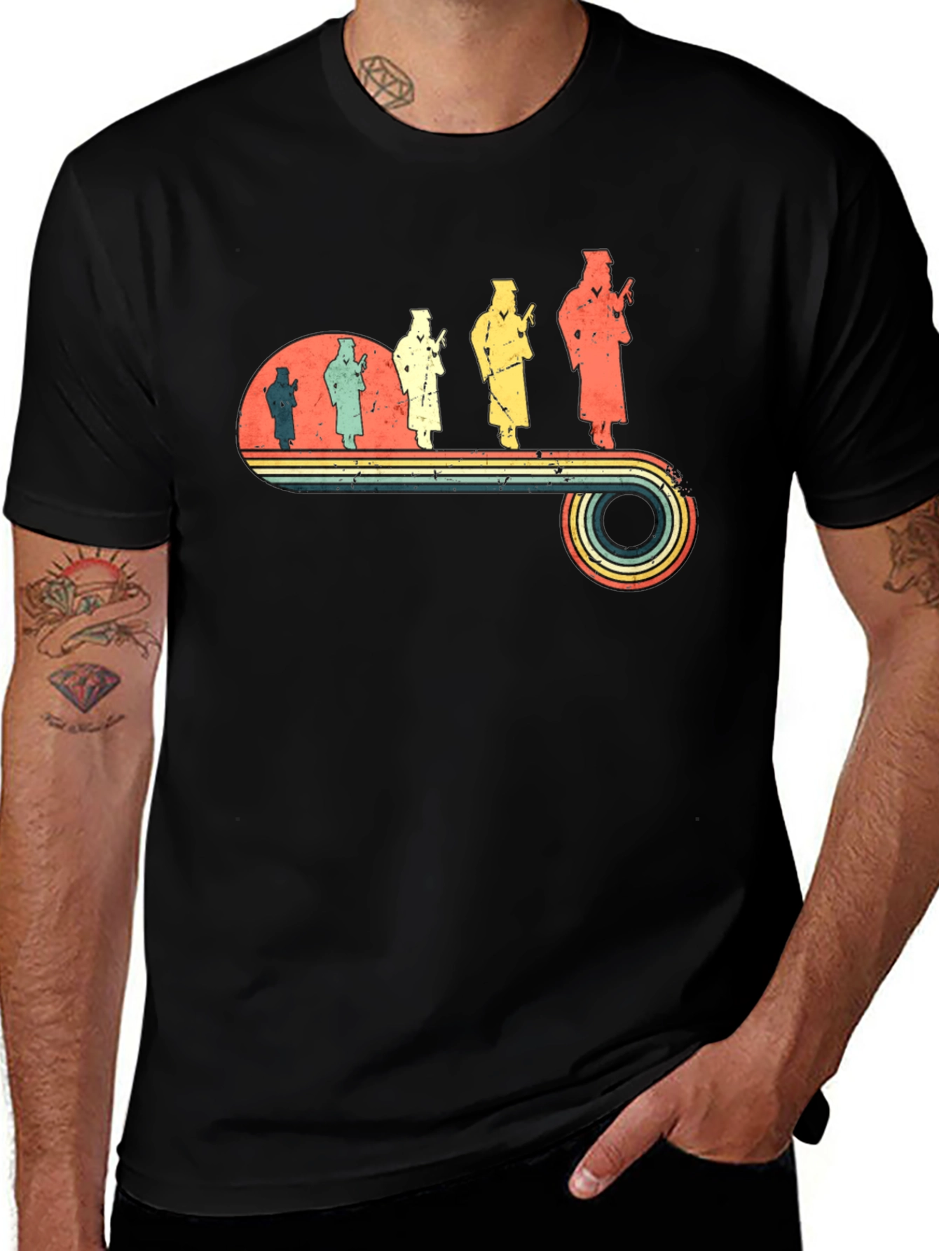 Retro Graduation Evolution T-Shirt