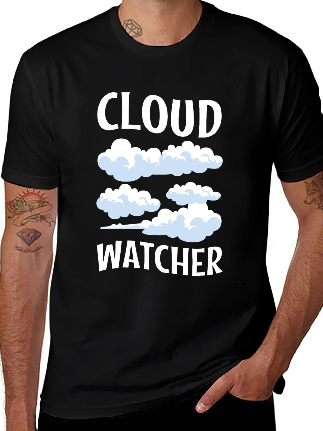 Cloud Watcher Graphic Tee - Sky Gazing T-Shirt