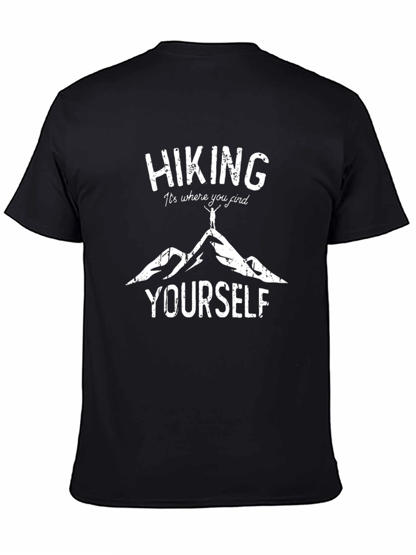 Hiking Find Yourself Graphic Tee - Black