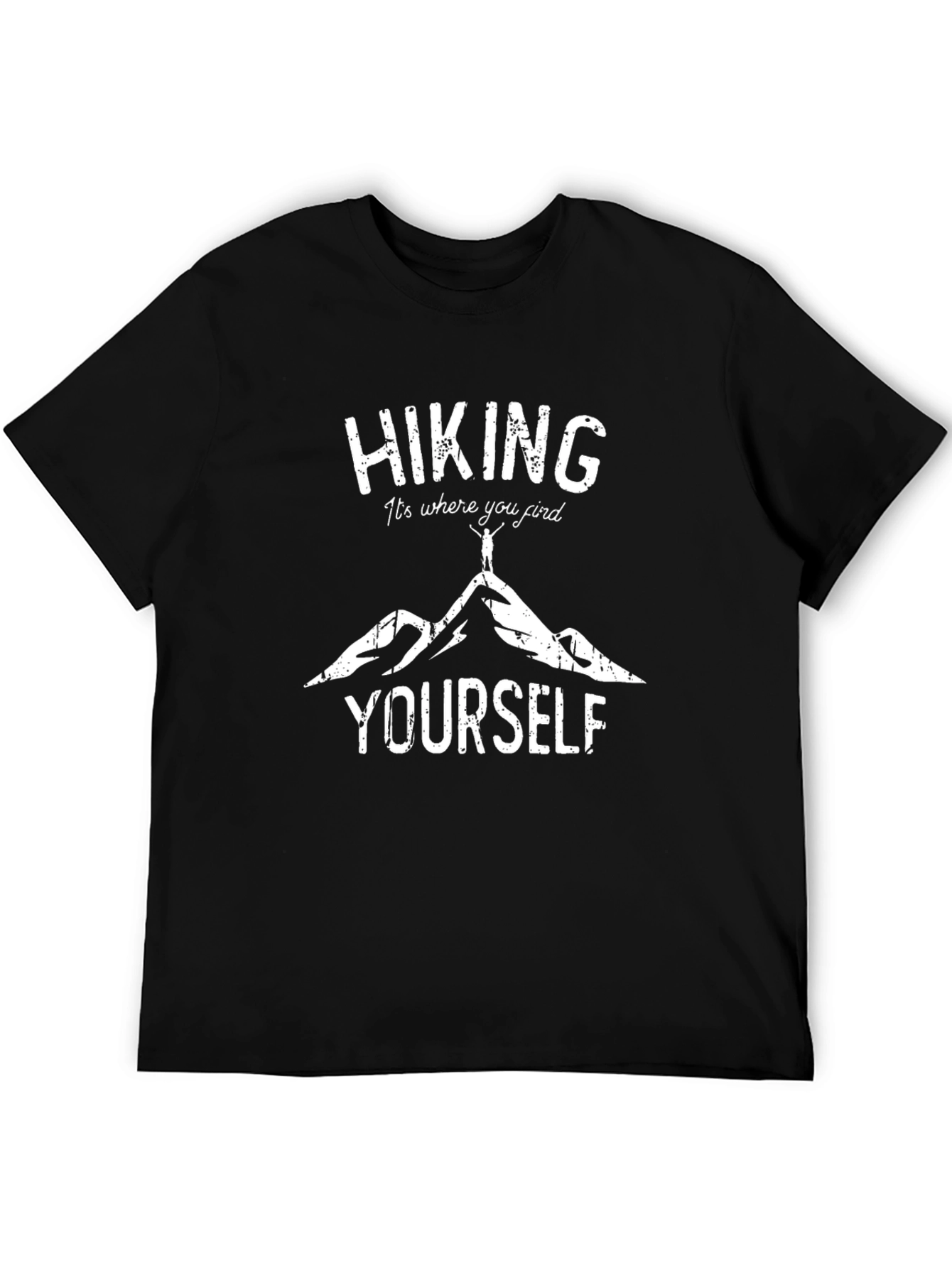 Hiking Find Yourself Graphic Tee - Black