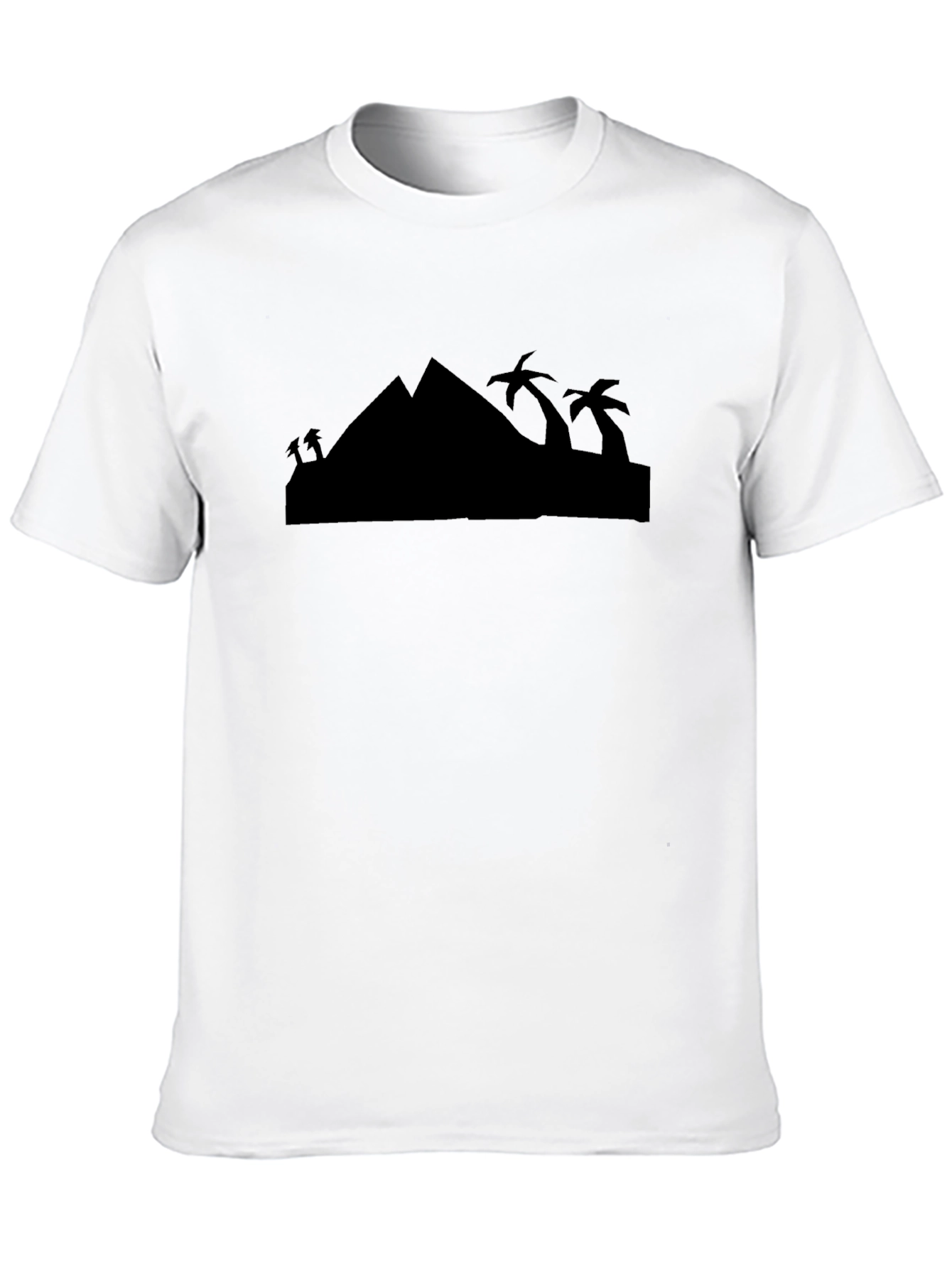 Black Pyramid & Palm Tree Graphic Tee