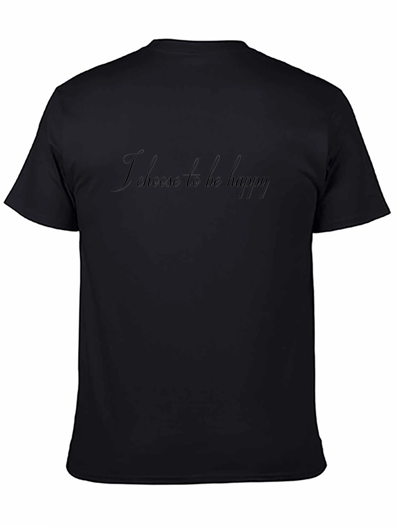 Choose Happy Black Graphic Tee