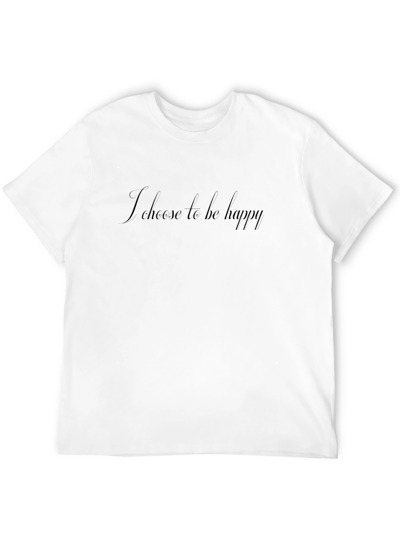 Choose Happy Black Graphic Tee