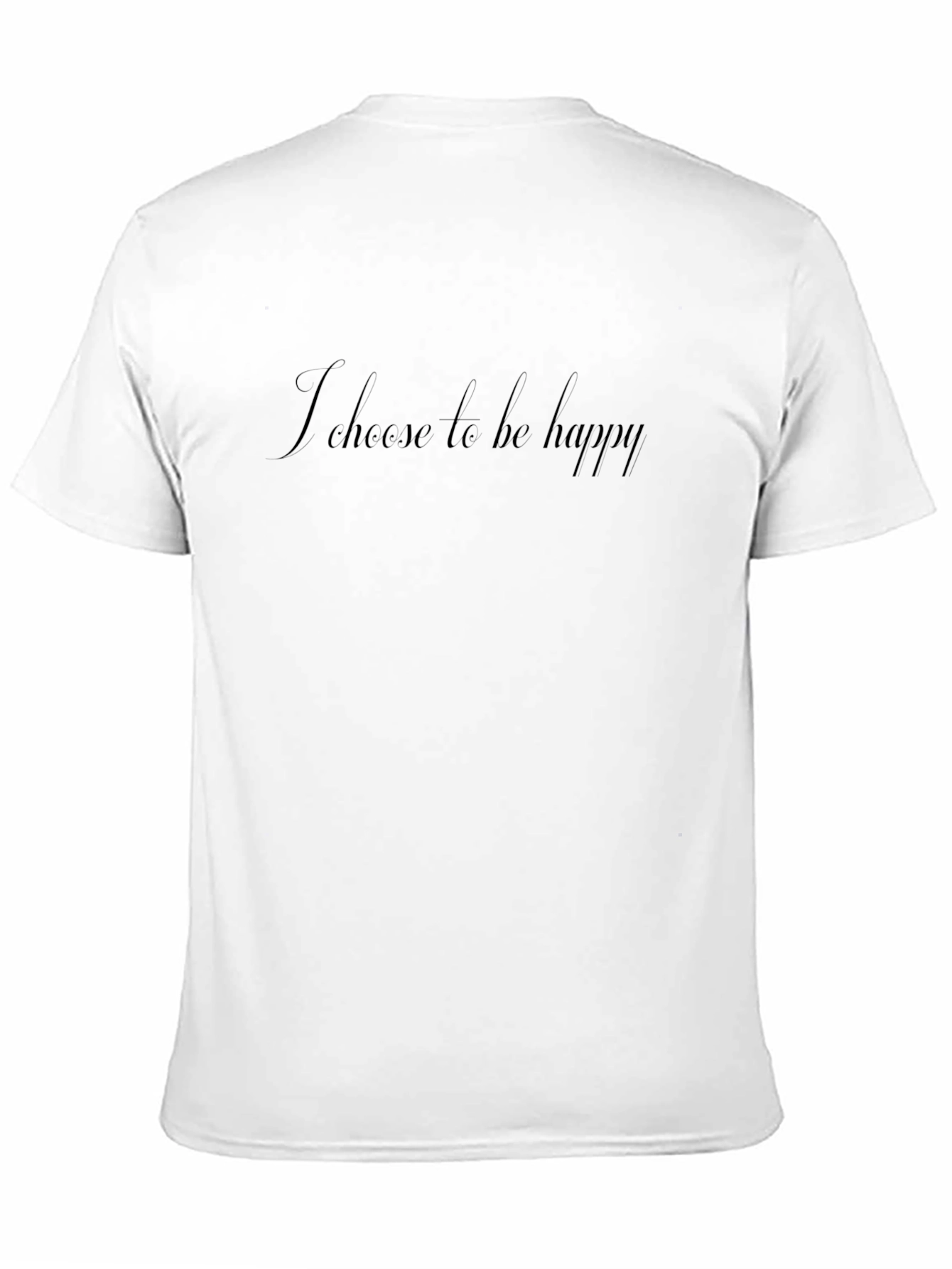 Choose Happy Black Graphic Tee