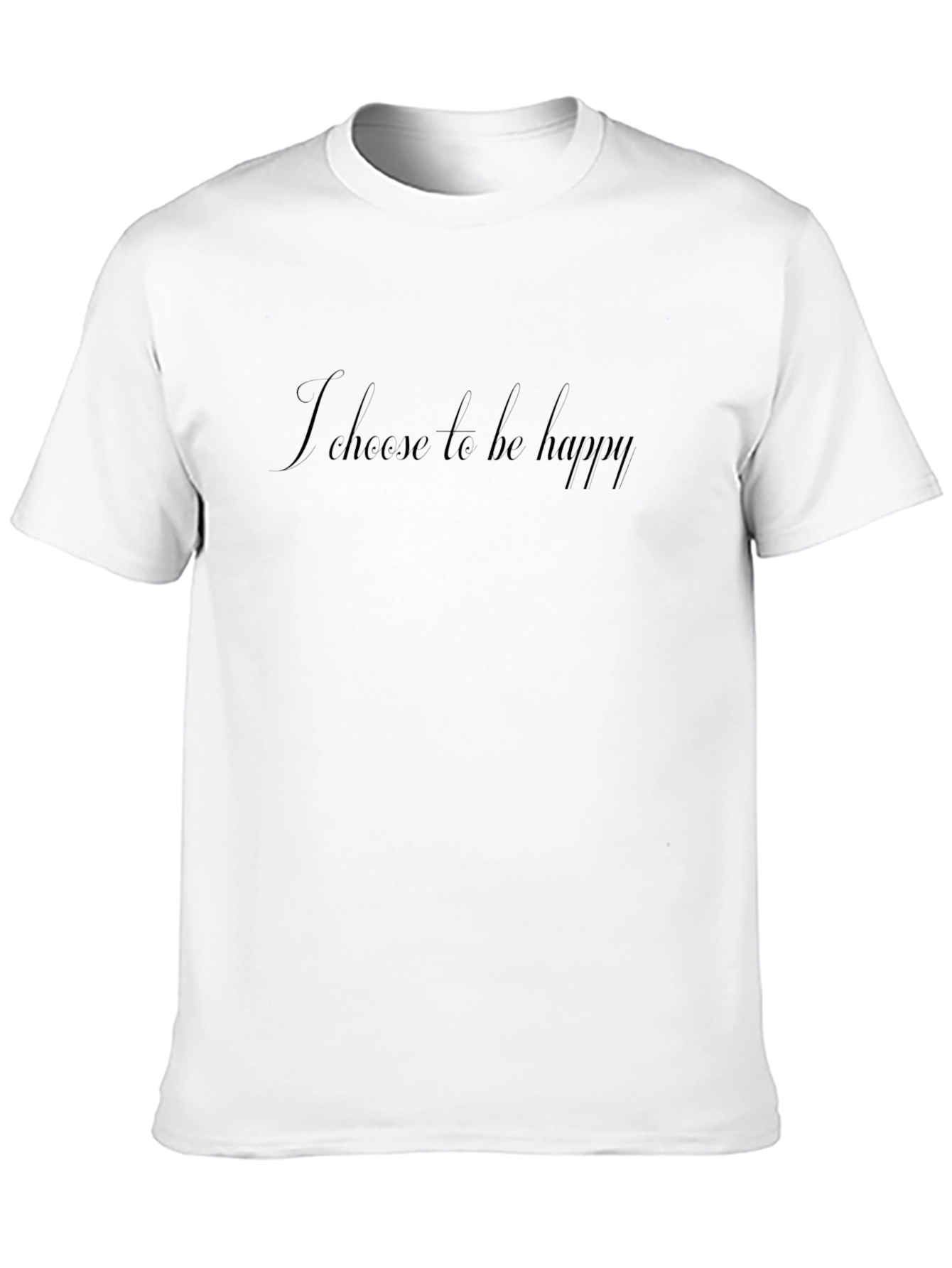 Choose Happy Black Graphic Tee