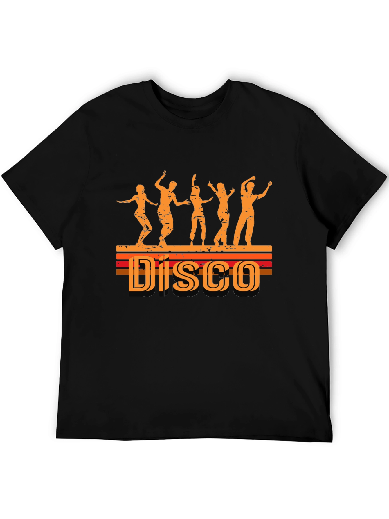 Retro Disco Dance T-Shirt - Black
