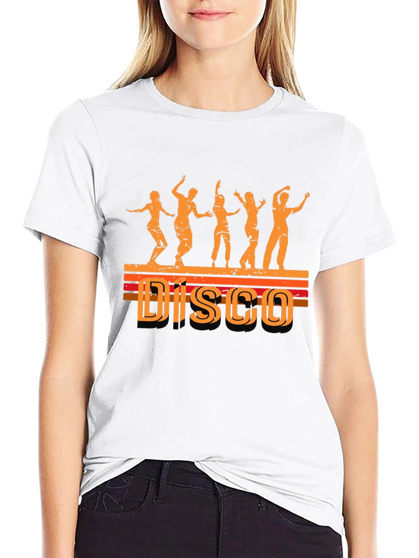 Retro Disco Dance T-Shirt - Black