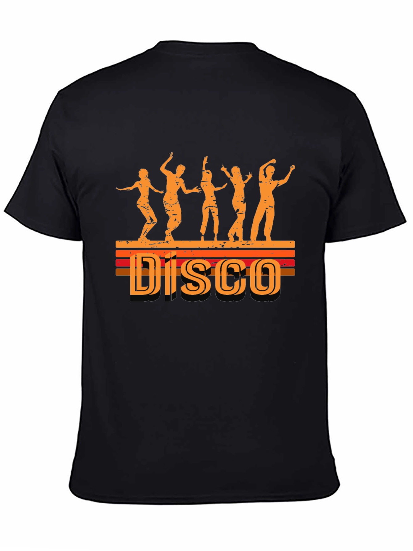 Retro Disco Dance T-Shirt - Black