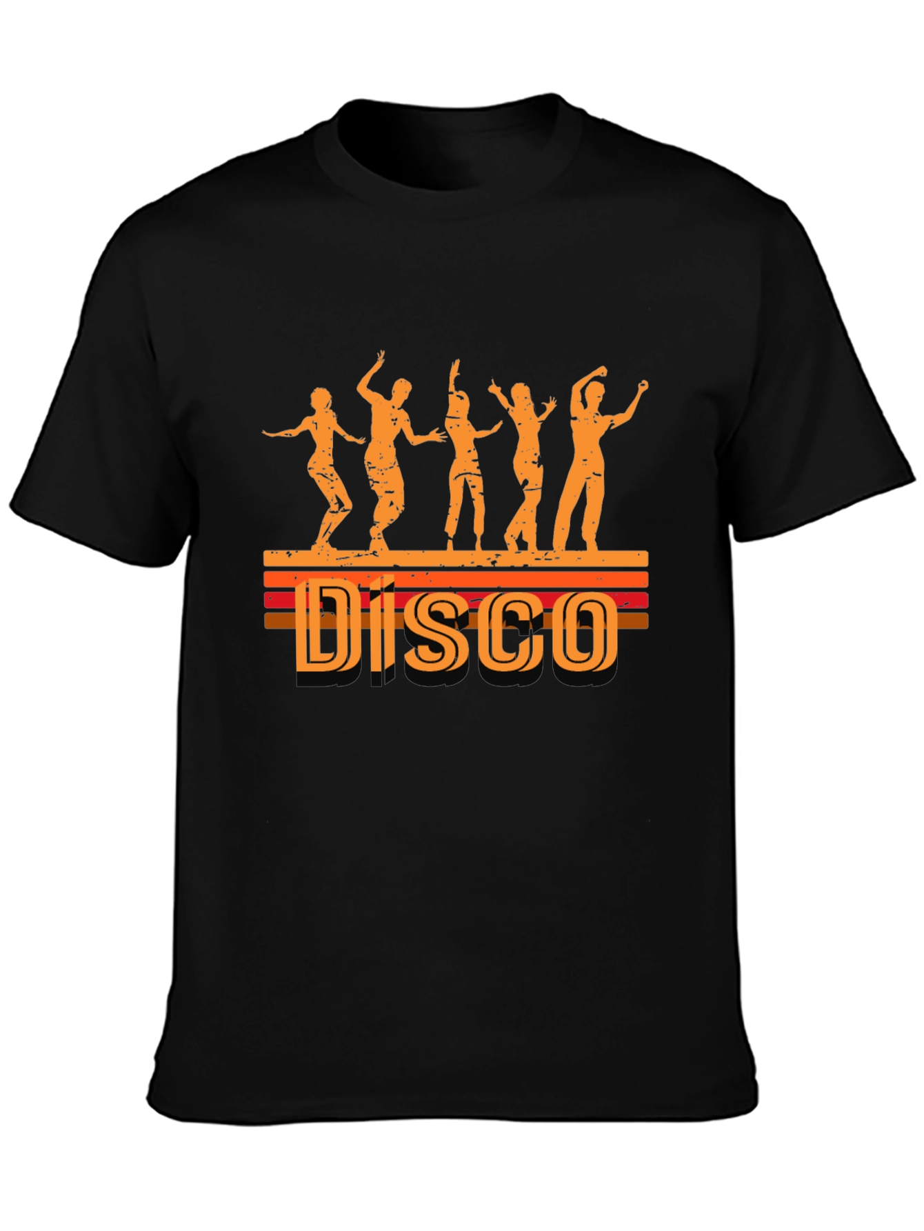 Retro Disco Dance T-Shirt - Black
