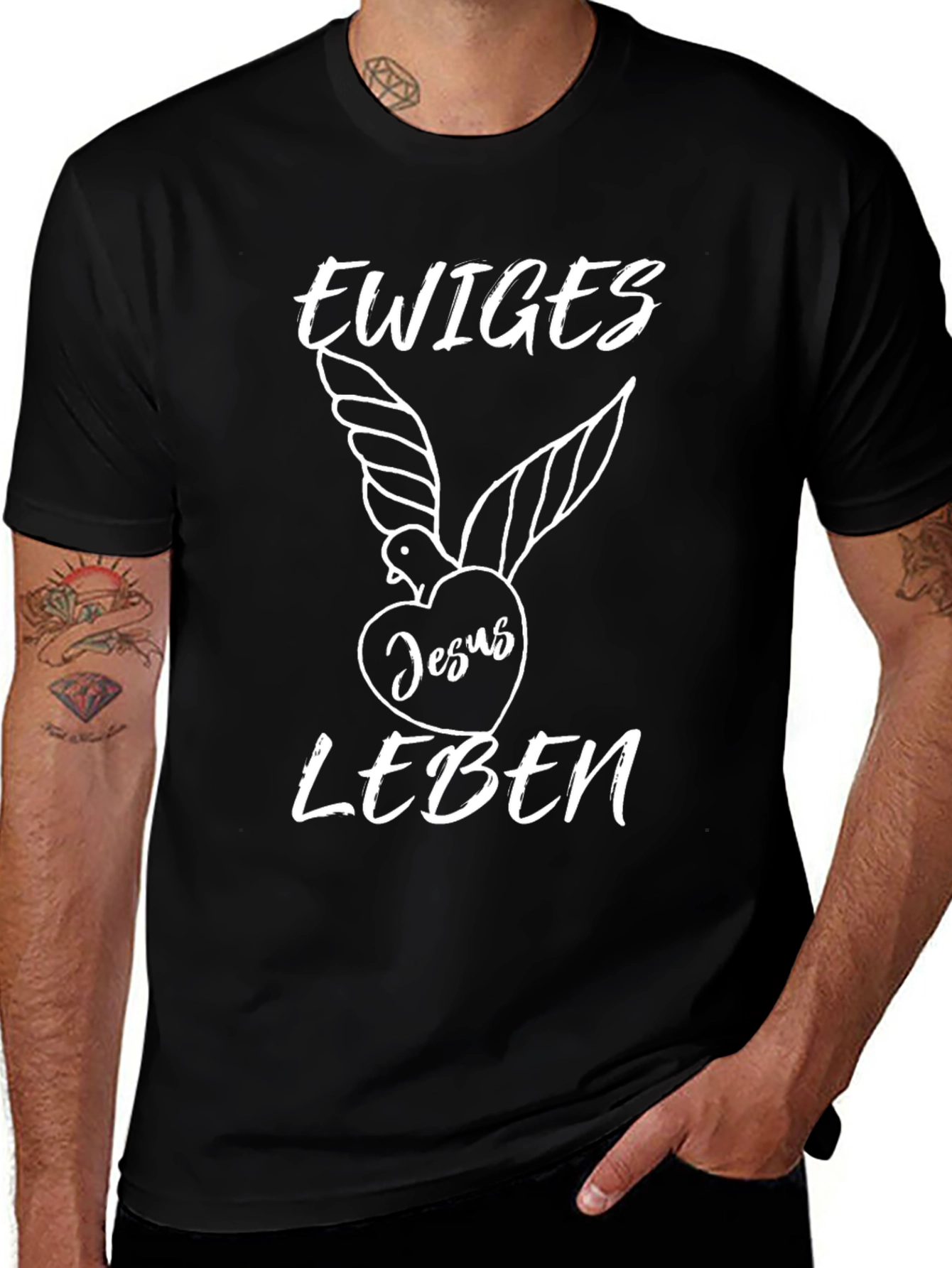 Ewiges Leben T-Shirt - Eternal Life Jesus Dove Shirt
