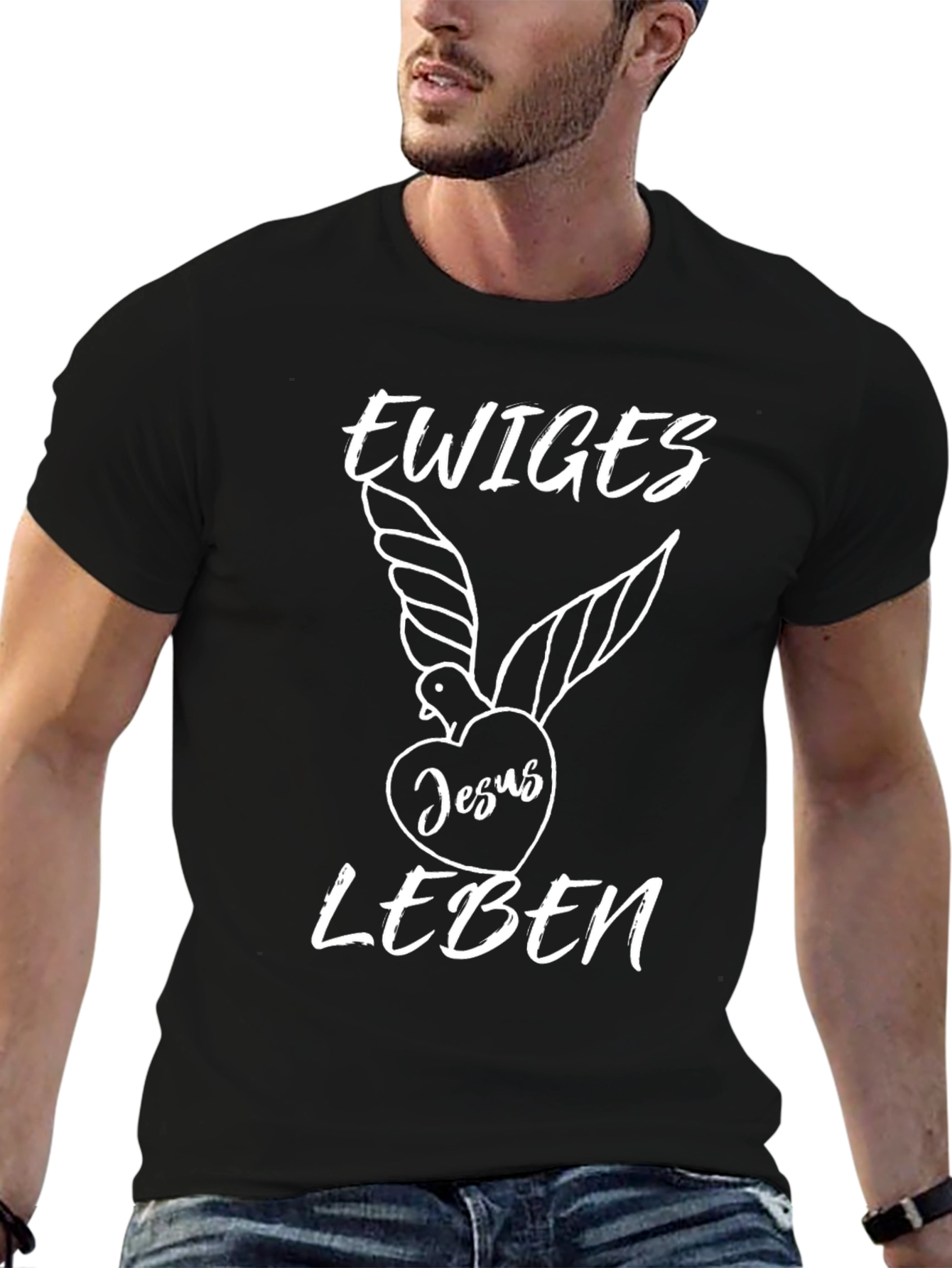 Ewiges Leben T-Shirt - Eternal Life Jesus Dove Shirt