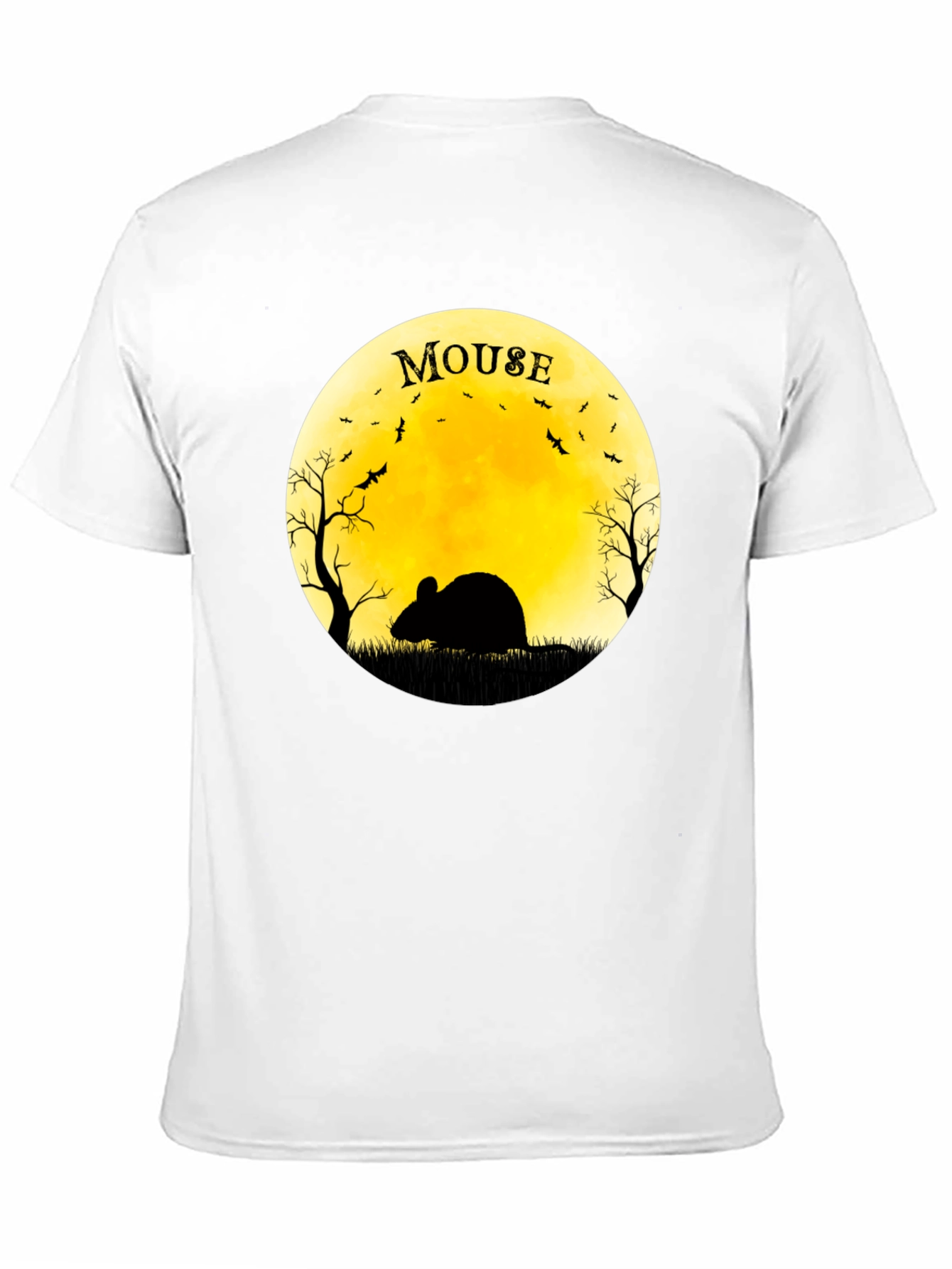Halloween Mouse on the Moon Graphic T-Shirt