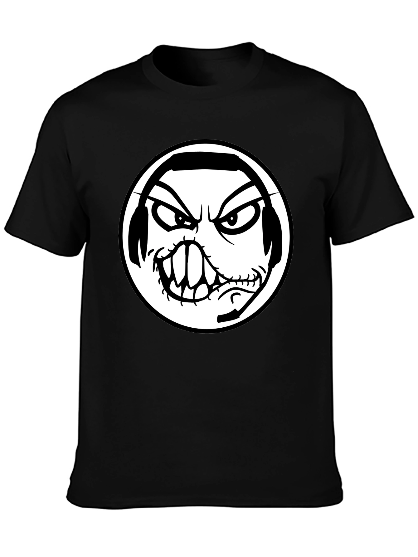 Graphic Tee: Black Shirt with Angry Gamer Design