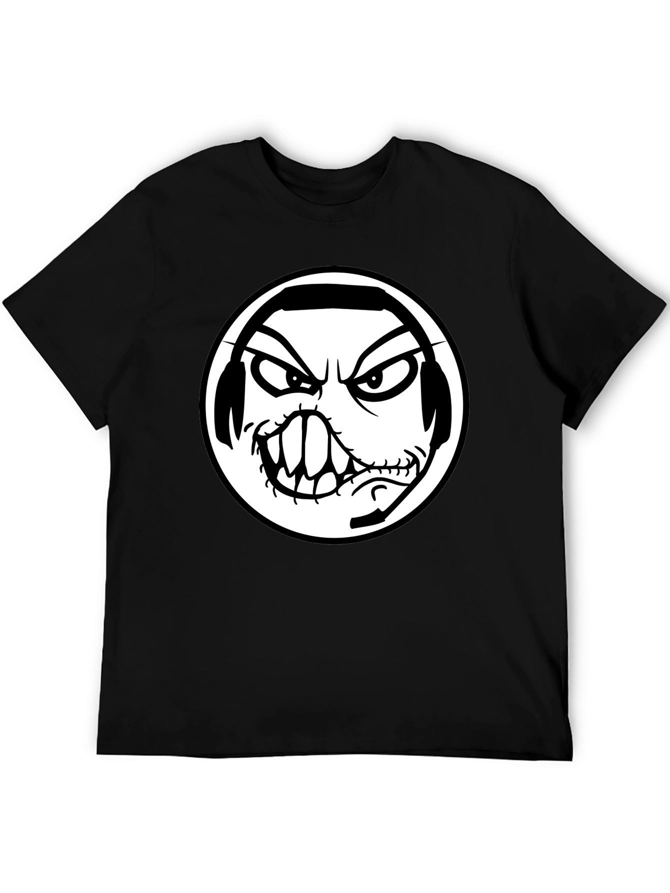 Graphic Tee: Black Shirt with Angry Gamer Design