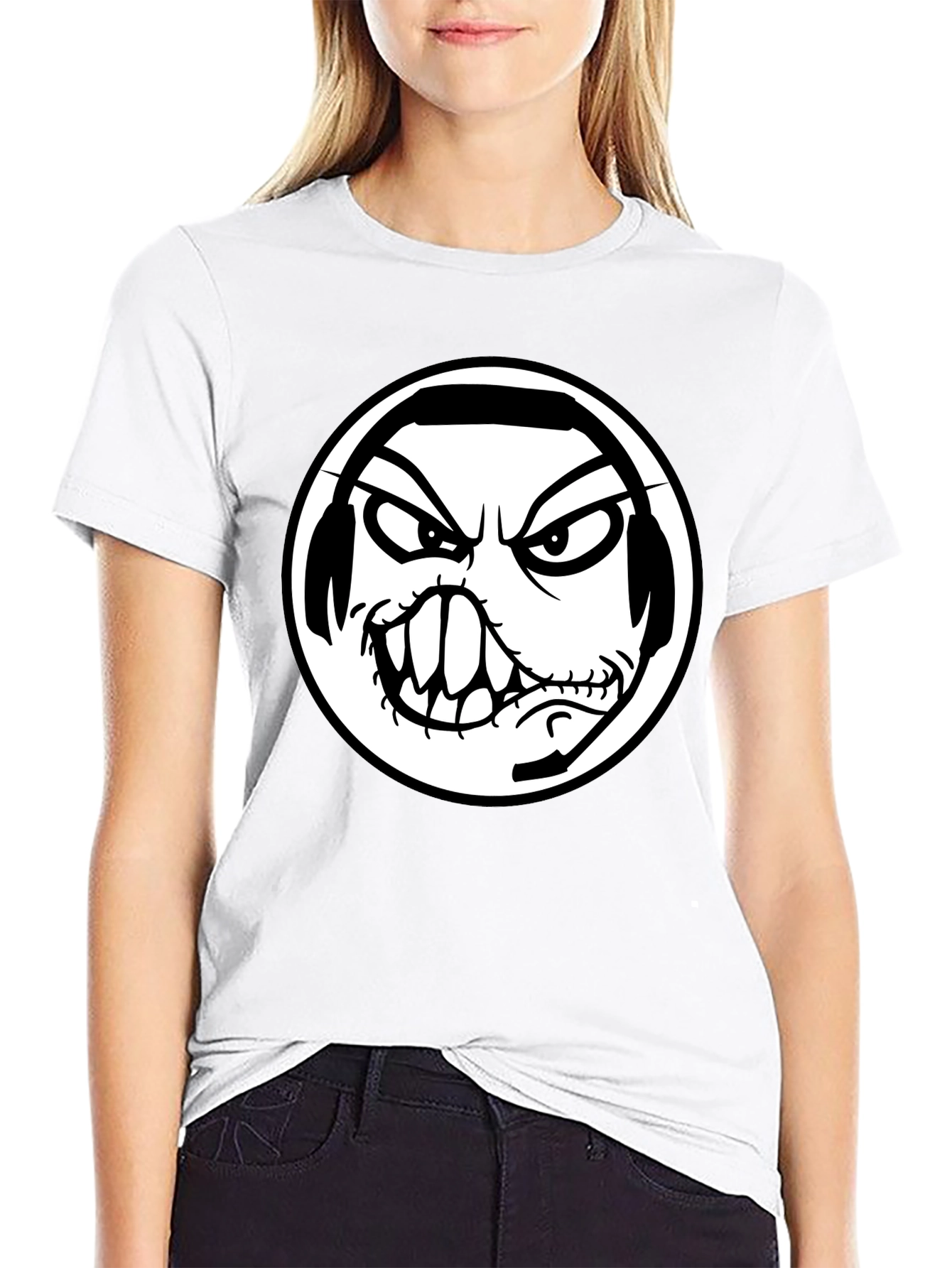 Graphic Tee: Black Shirt with Angry Gamer Design