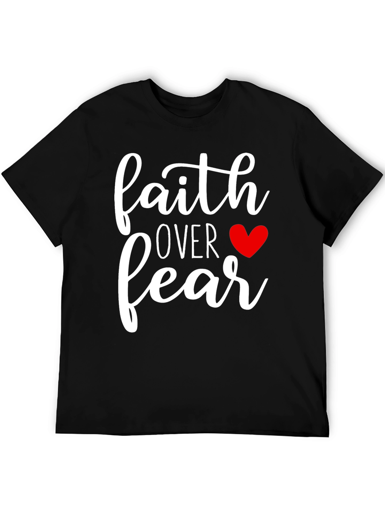 Faith Over Fear Graphic Tee - Black