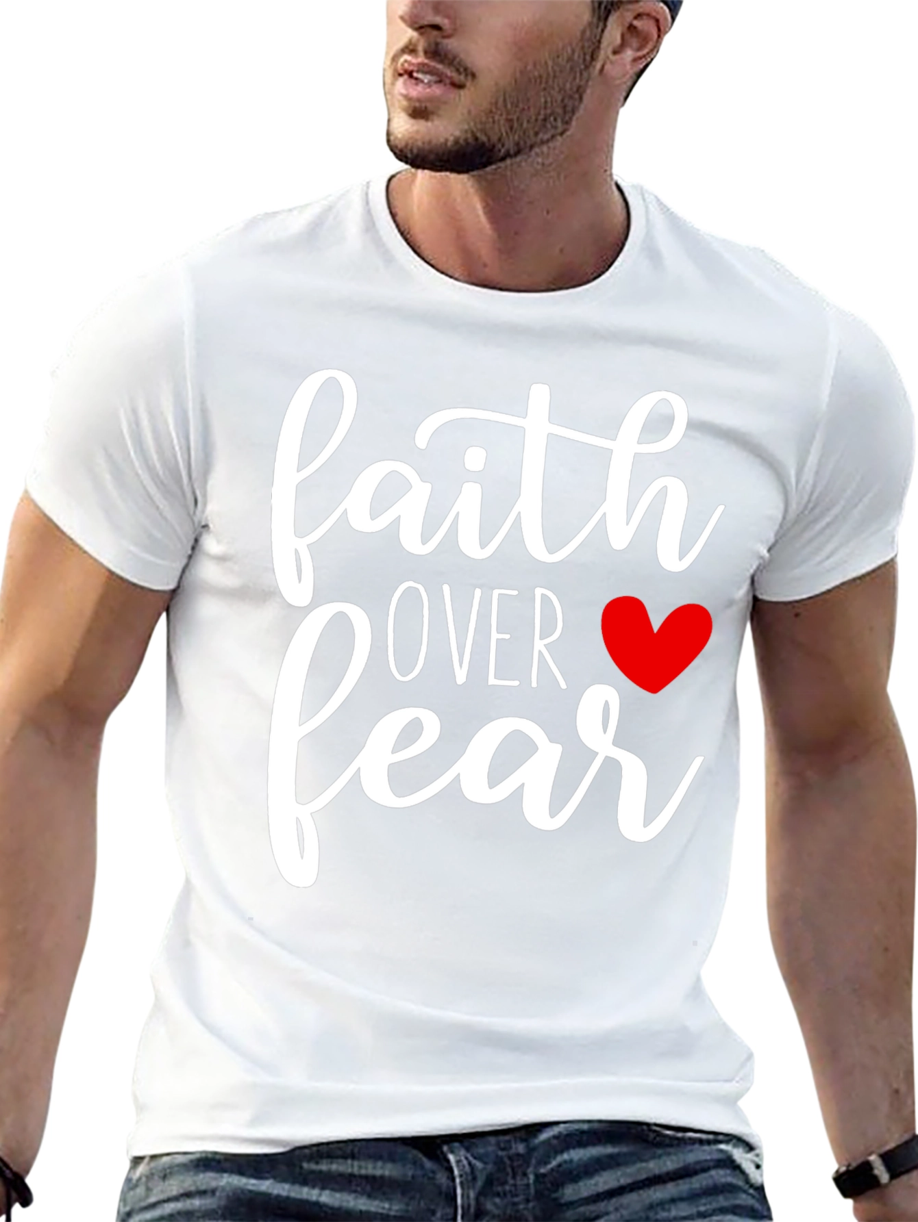 Faith Over Fear Graphic Tee - Black