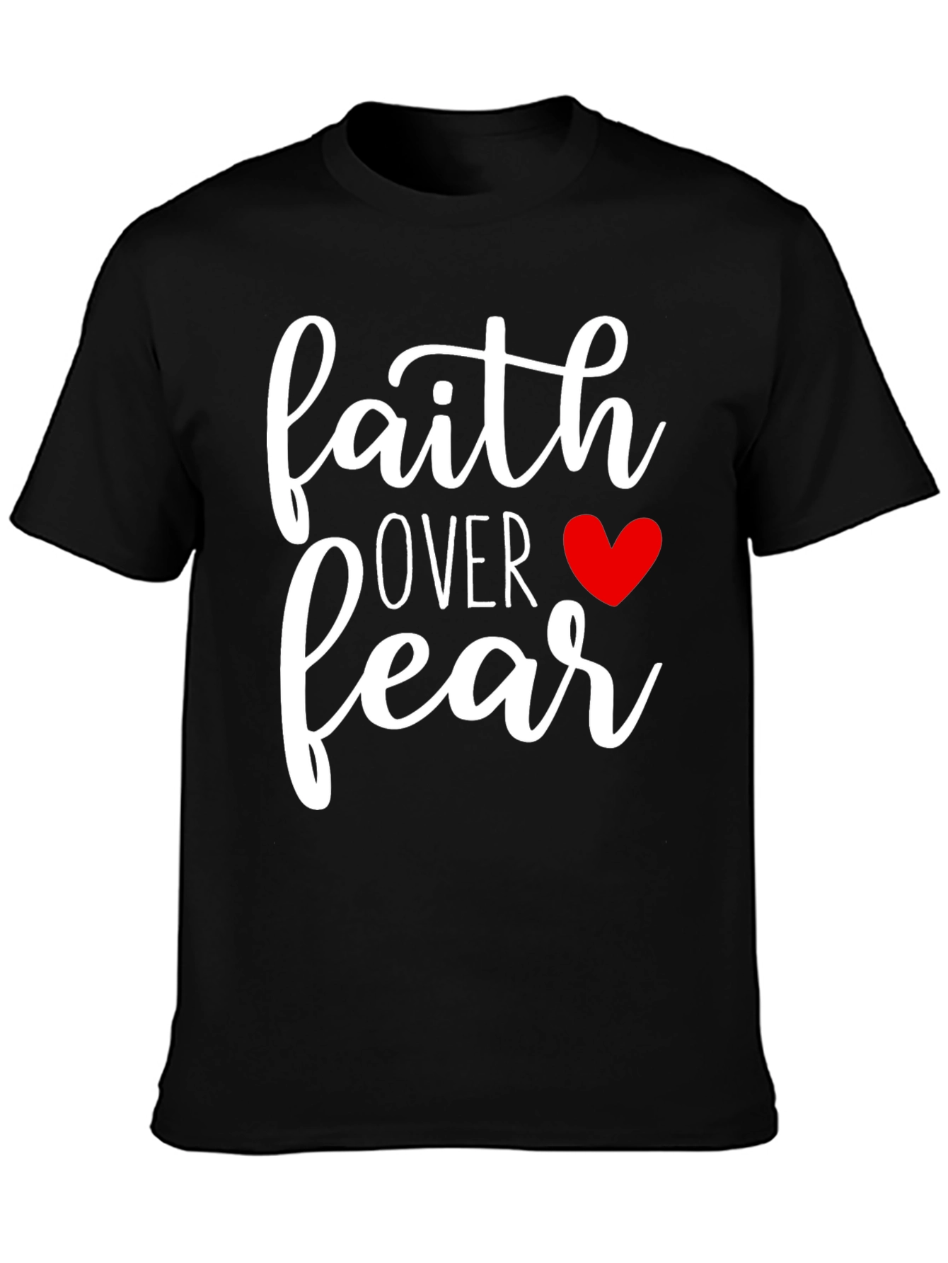 Faith Over Fear Graphic Tee - Black