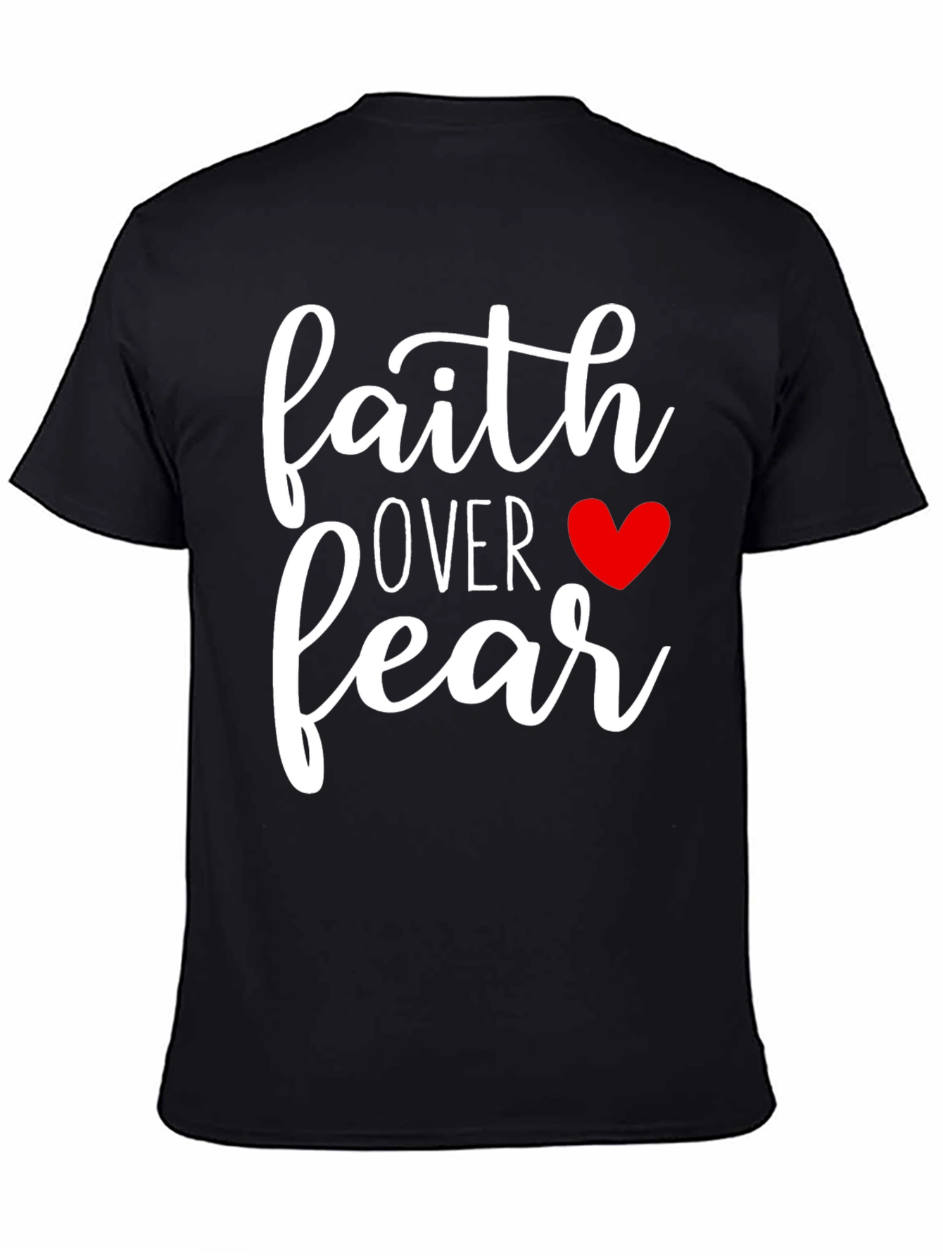 Faith Over Fear Graphic Tee - Black