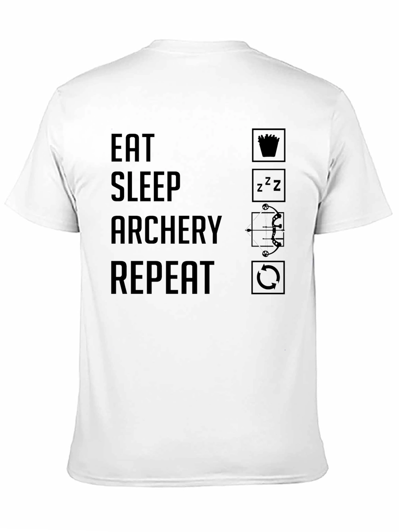 Eat Sleep Archery Repeat T-Shirt - Archery Lover Tee