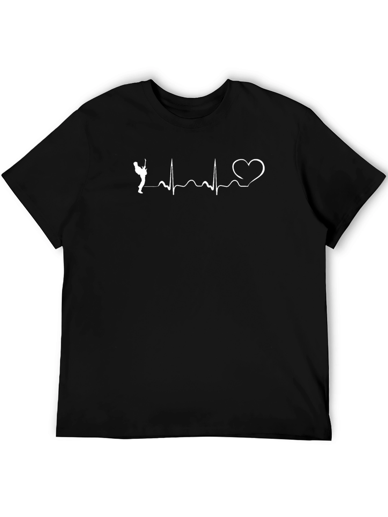Guitar Heartbeat Graphic T-Shirt