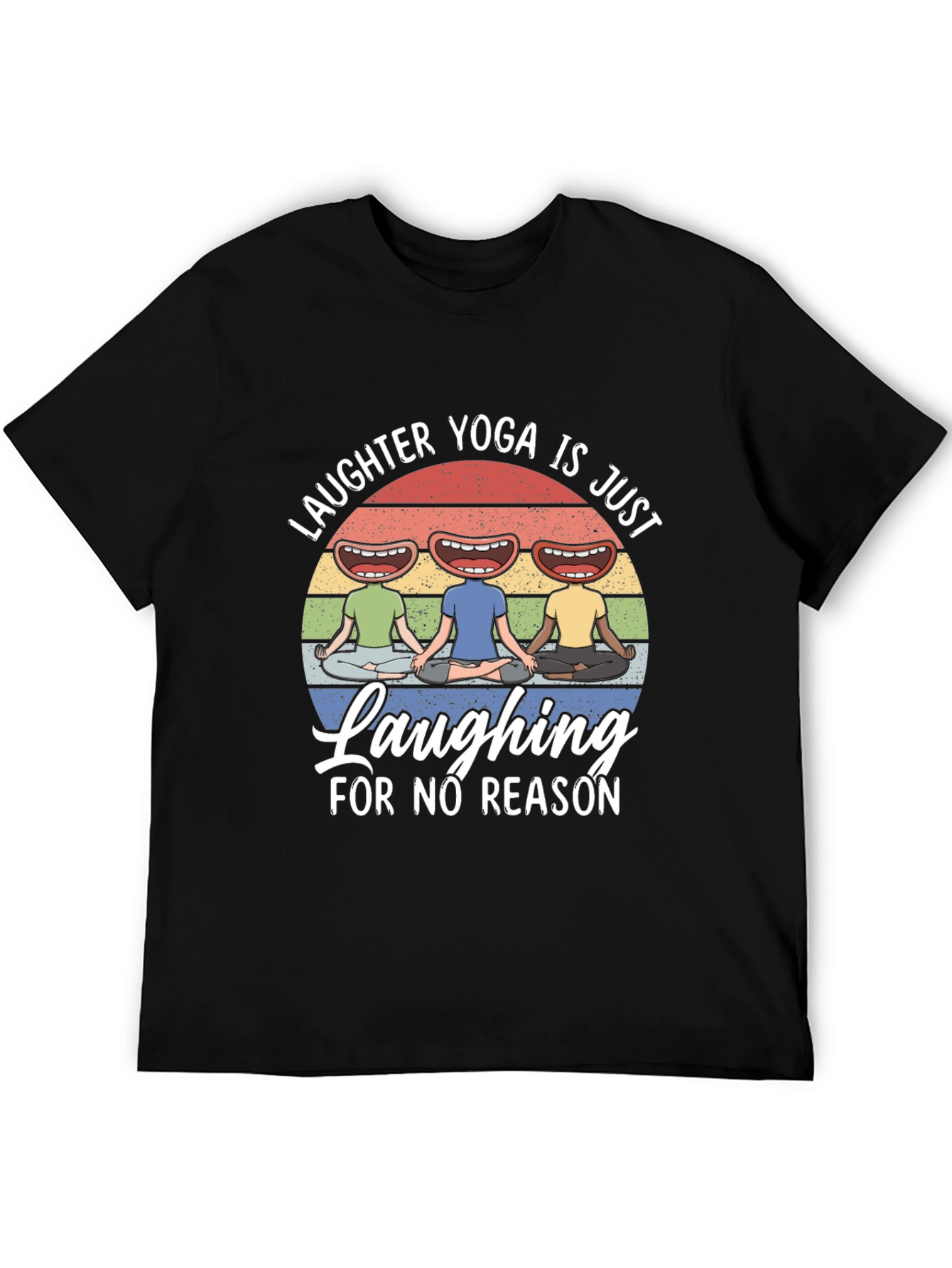 Laughter Yoga Black T-Shirt