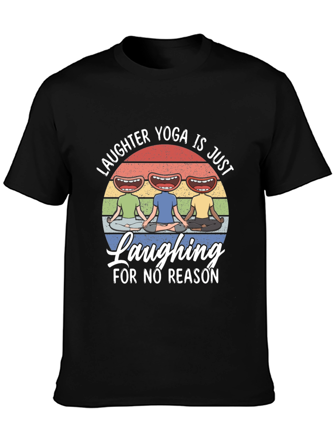 Laughter Yoga Black T-Shirt