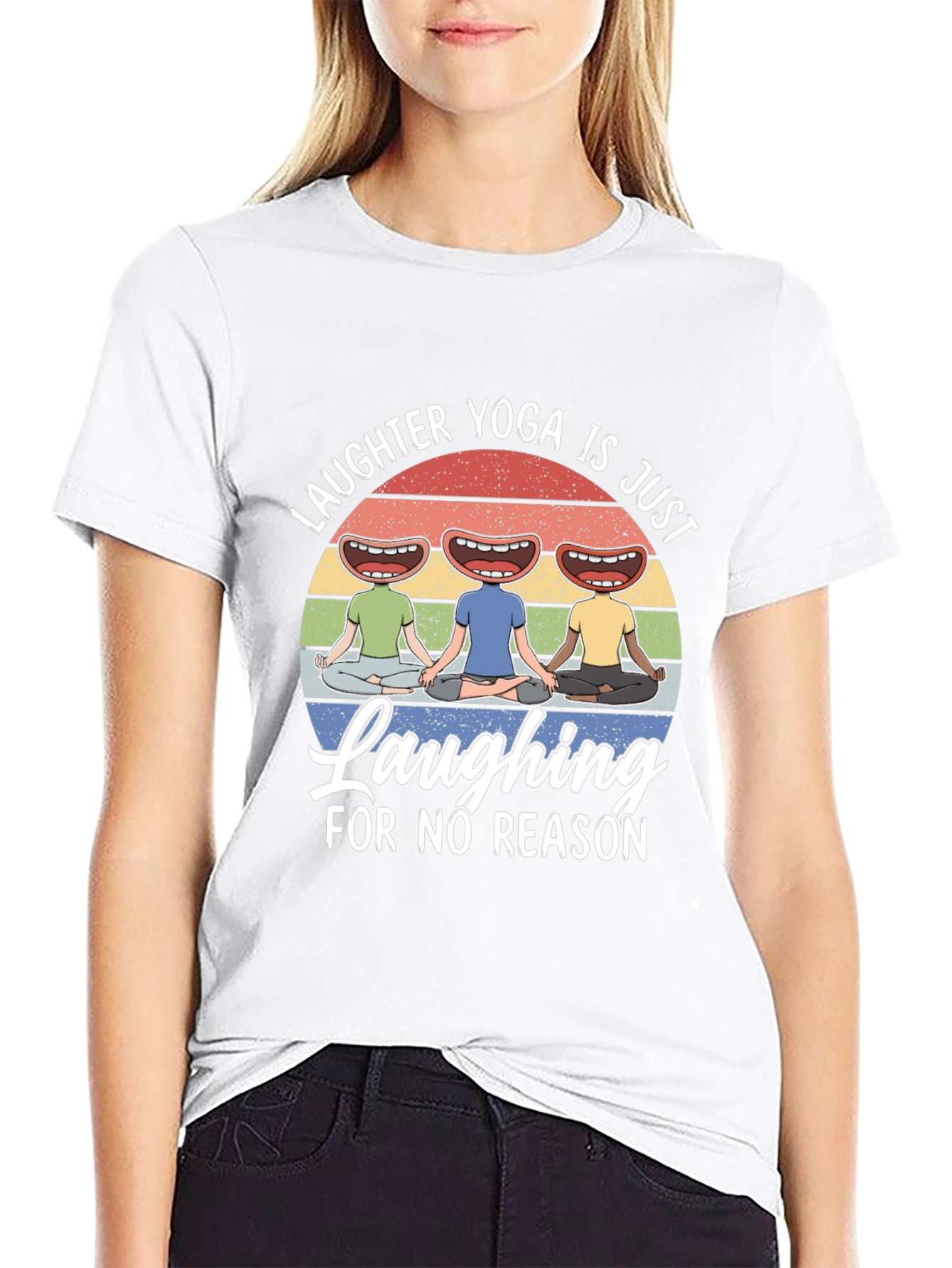 Laughter Yoga Black T-Shirt