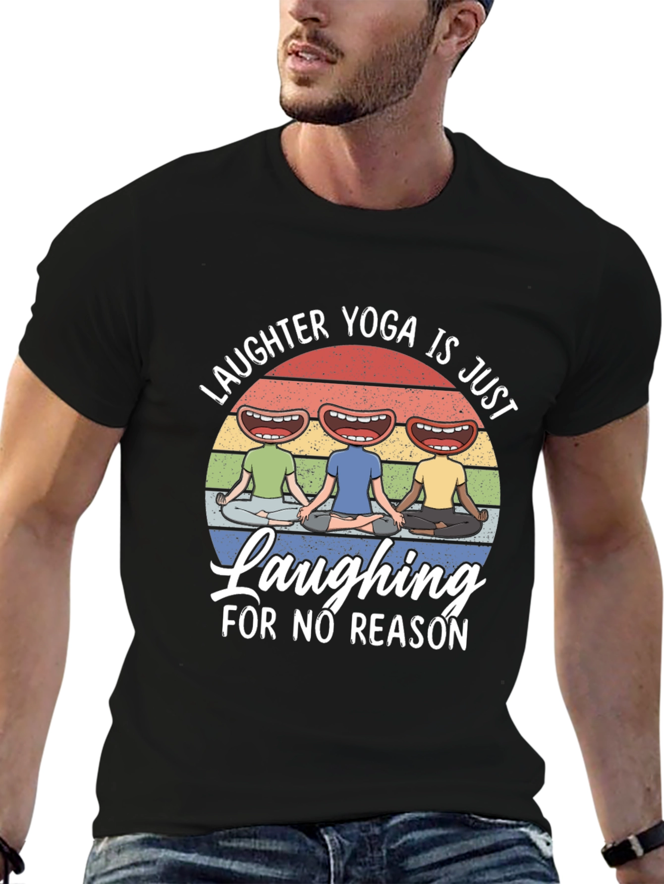 Laughter Yoga Black T-Shirt