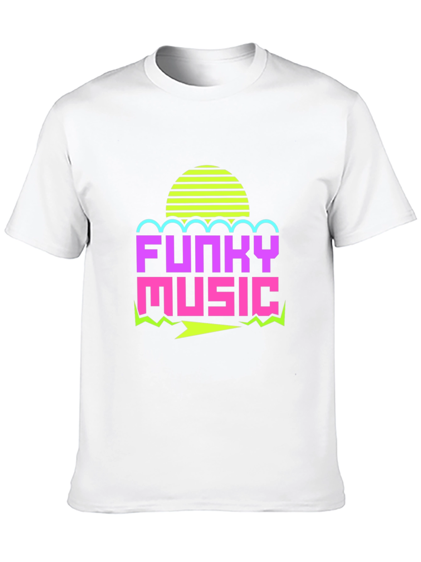 Funky Music Graphic Tee - Retro 80s Style T-Shirt