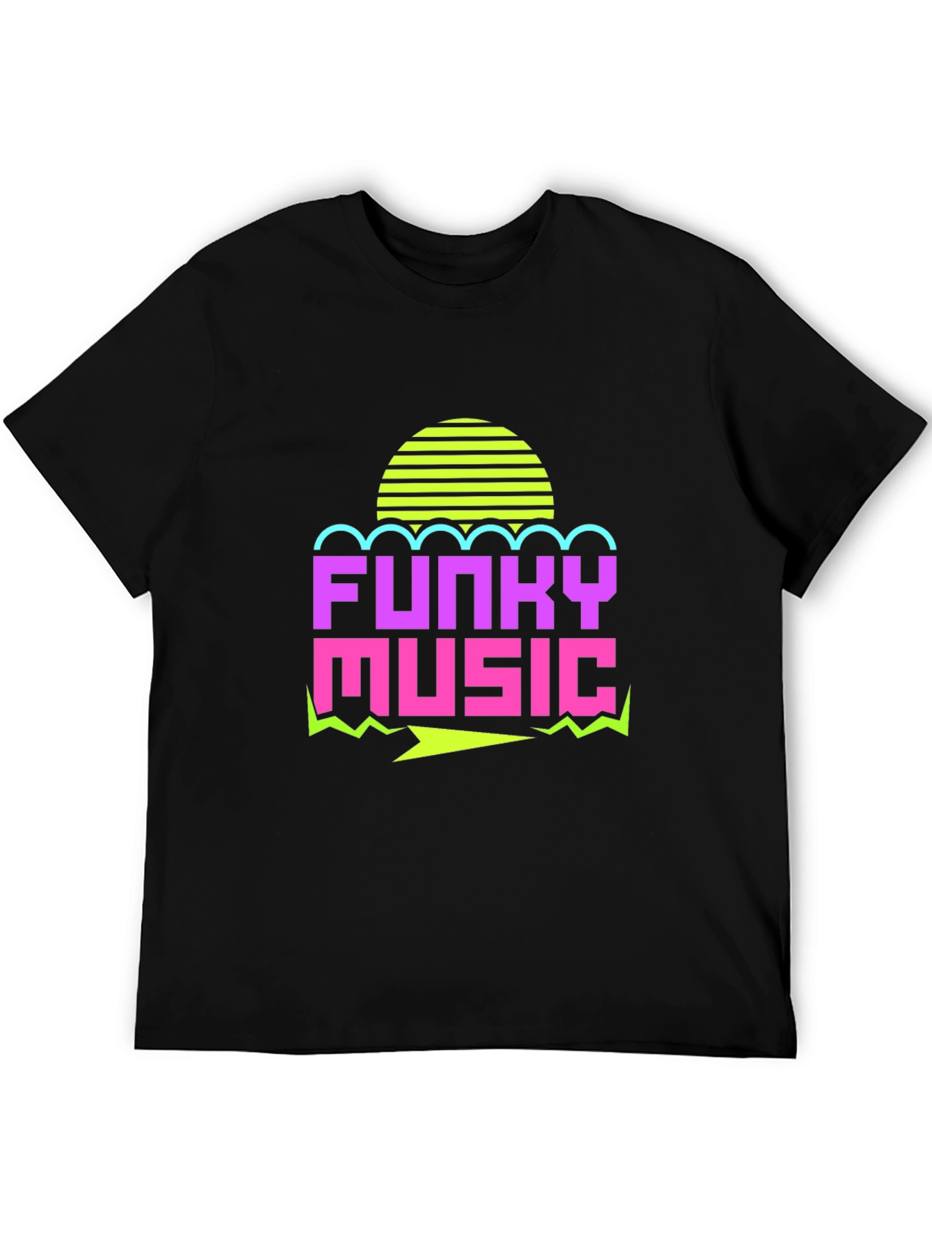 Funky Music Graphic Tee - Retro 80s Style T-Shirt