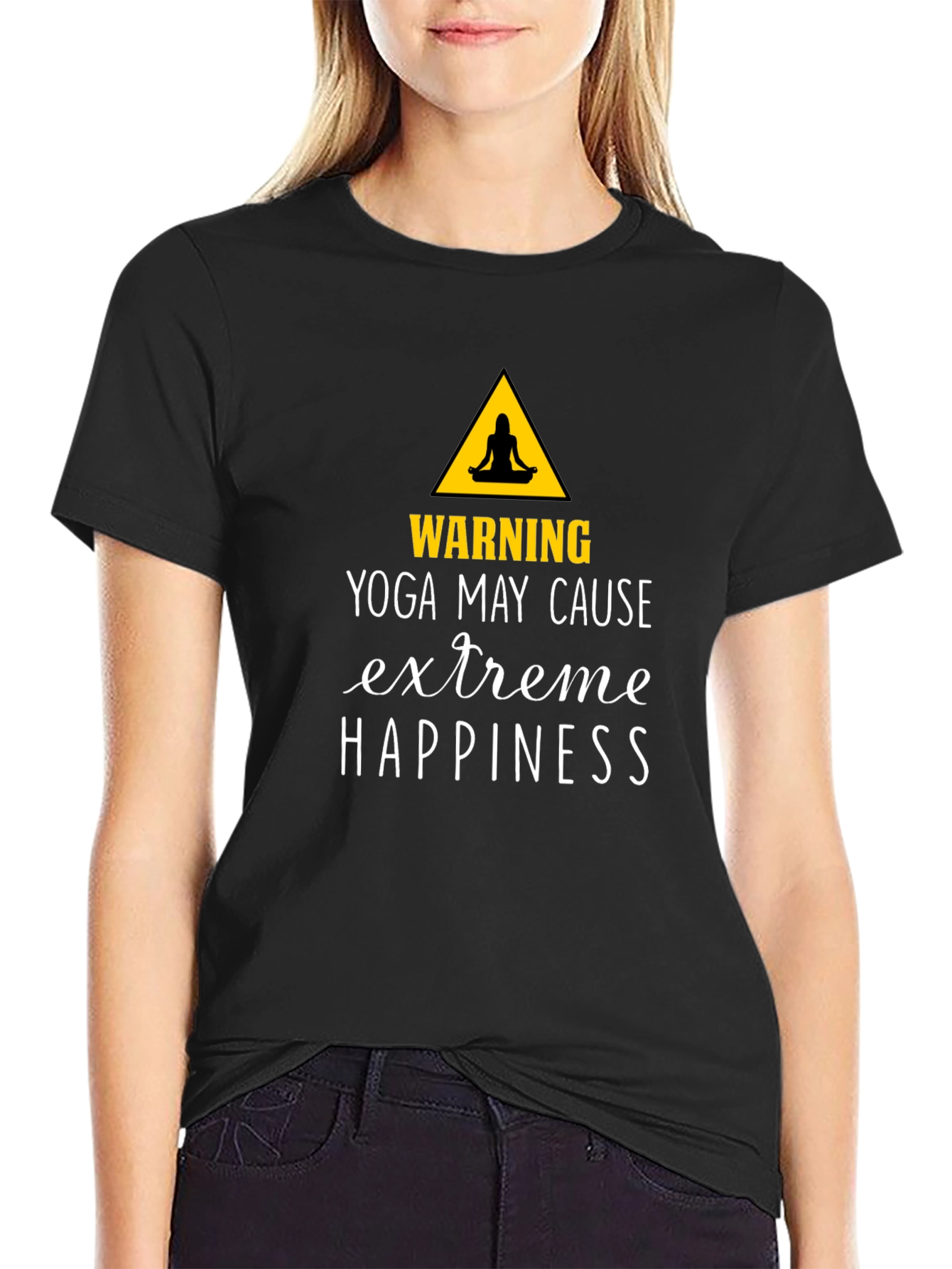 Yoga May Cause Extreme Happiness Graphic Tee