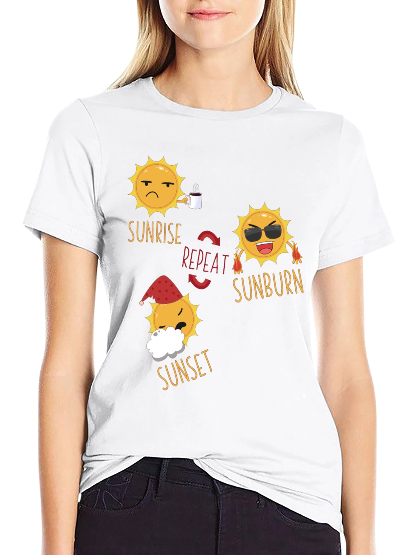 Sunrise Sunset Repeat T-Shirt
