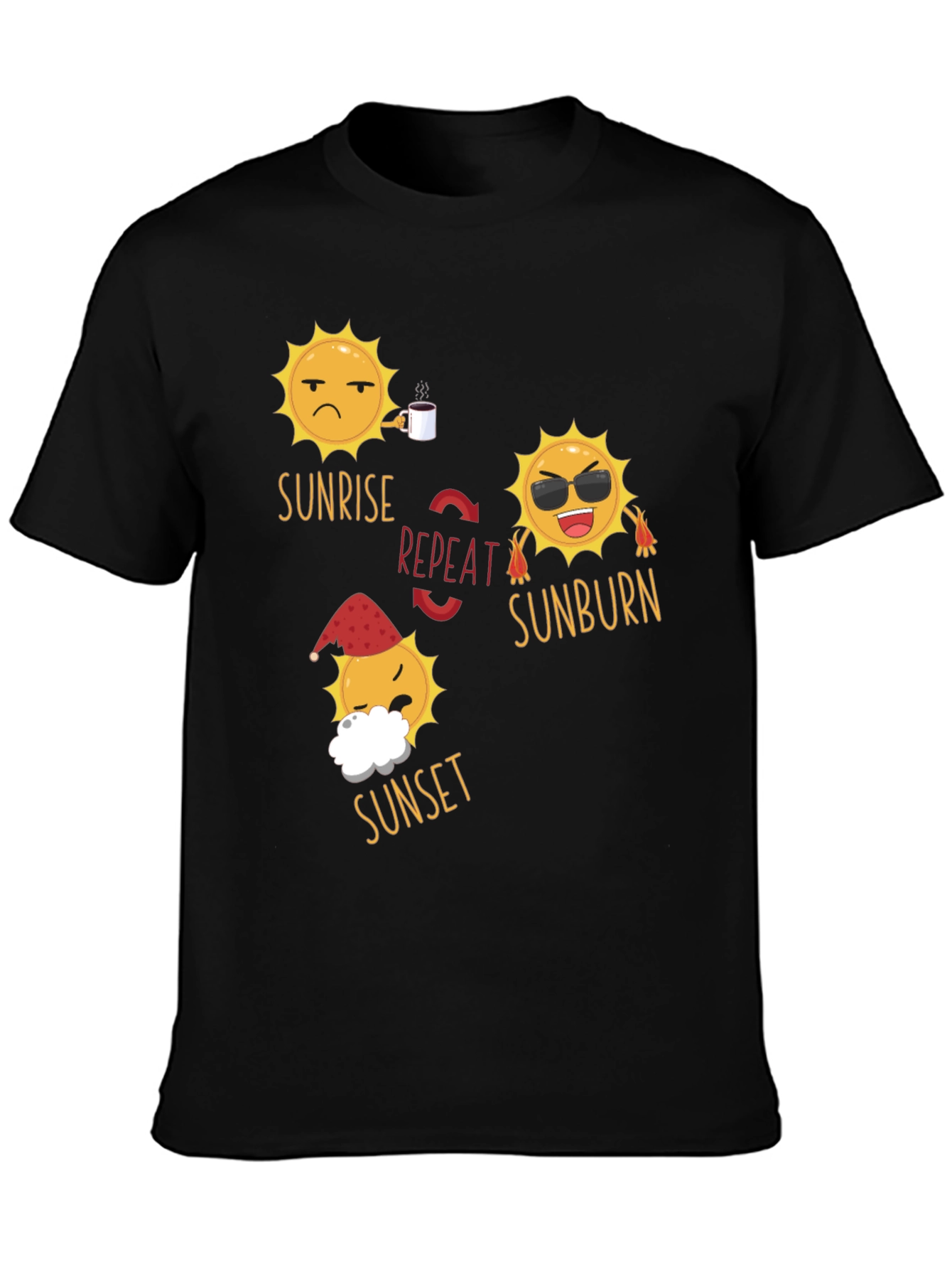 Sunrise Sunset Repeat T-Shirt