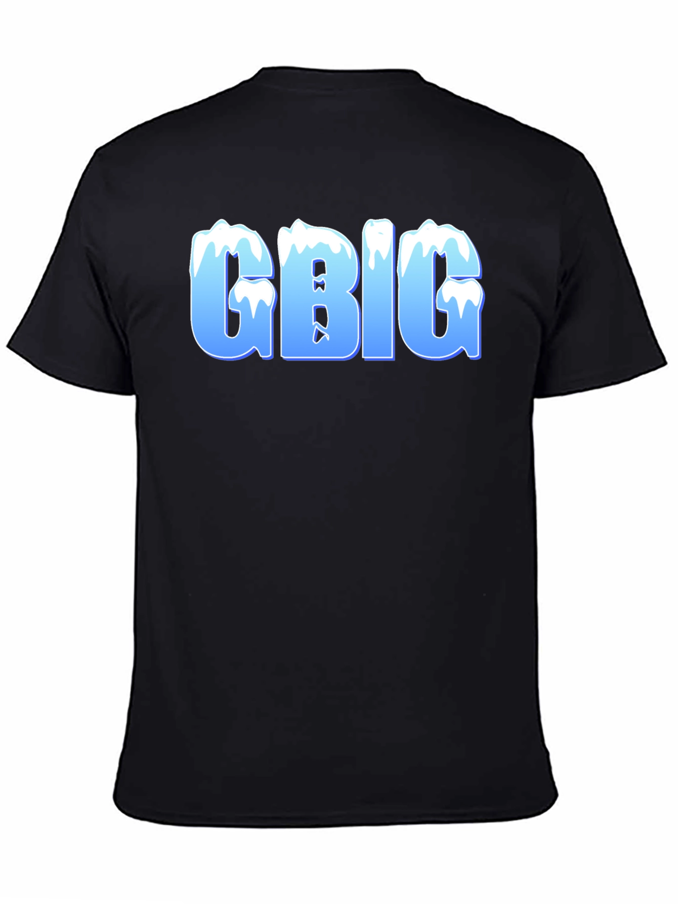 GBIG Ice Lettering Black T-Shirt