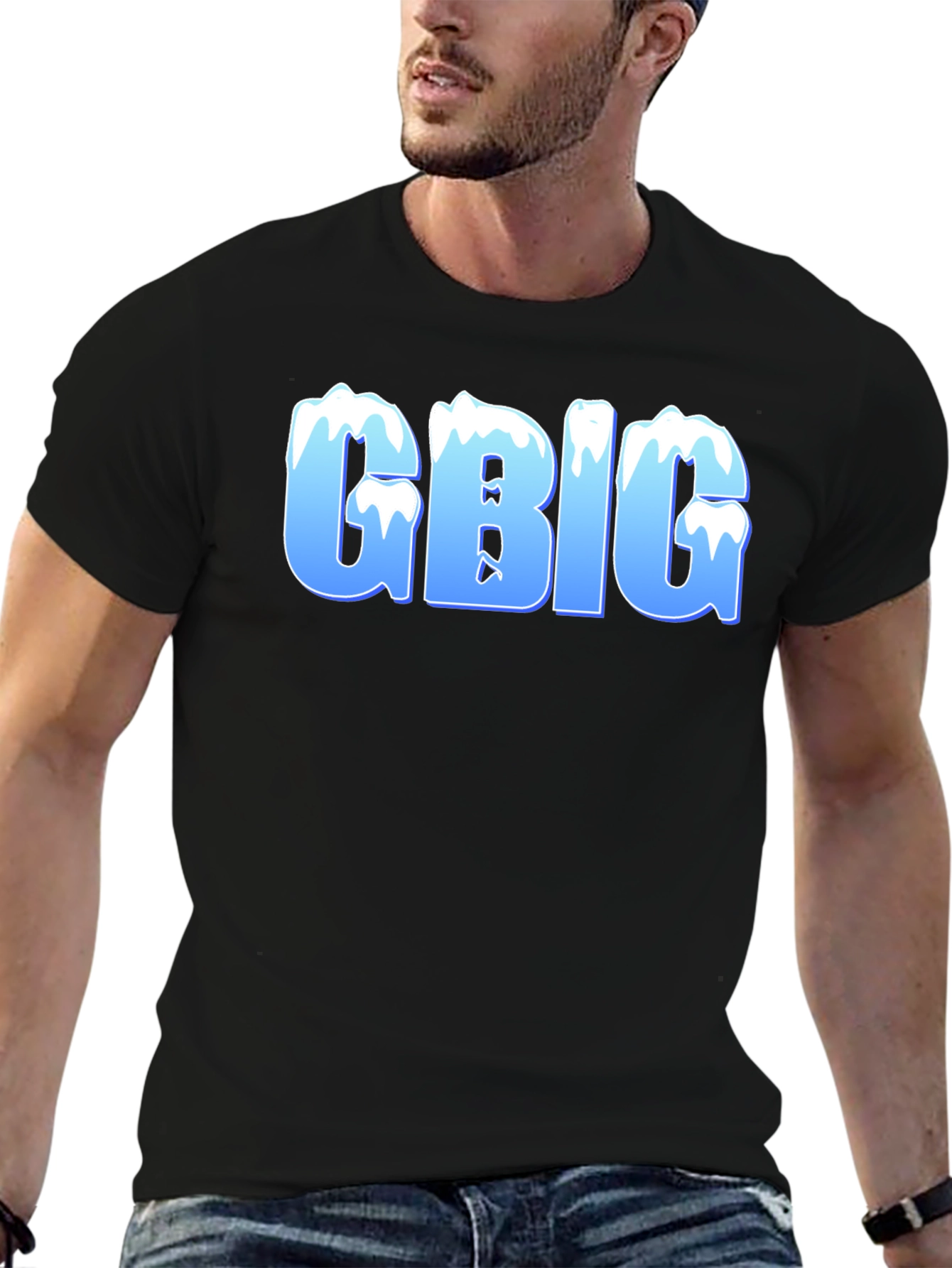 GBIG Ice Lettering Black T-Shirt