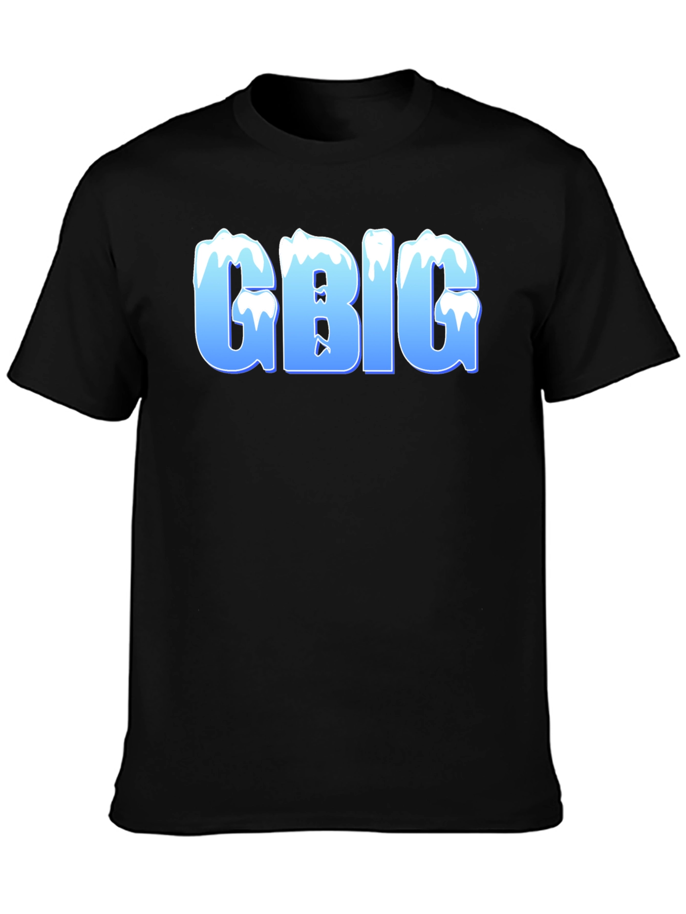 GBIG Ice Lettering Black T-Shirt