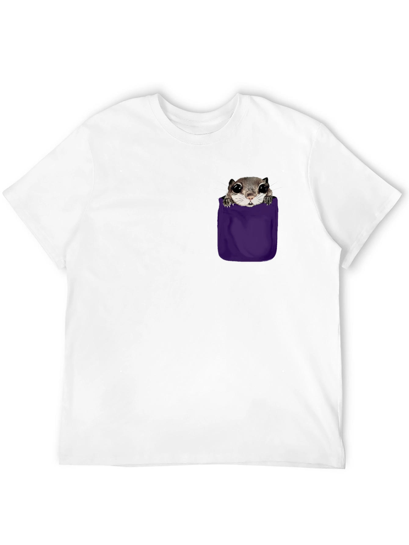 Squirrel Pocket T-Shirt - Cute Graphic Tee