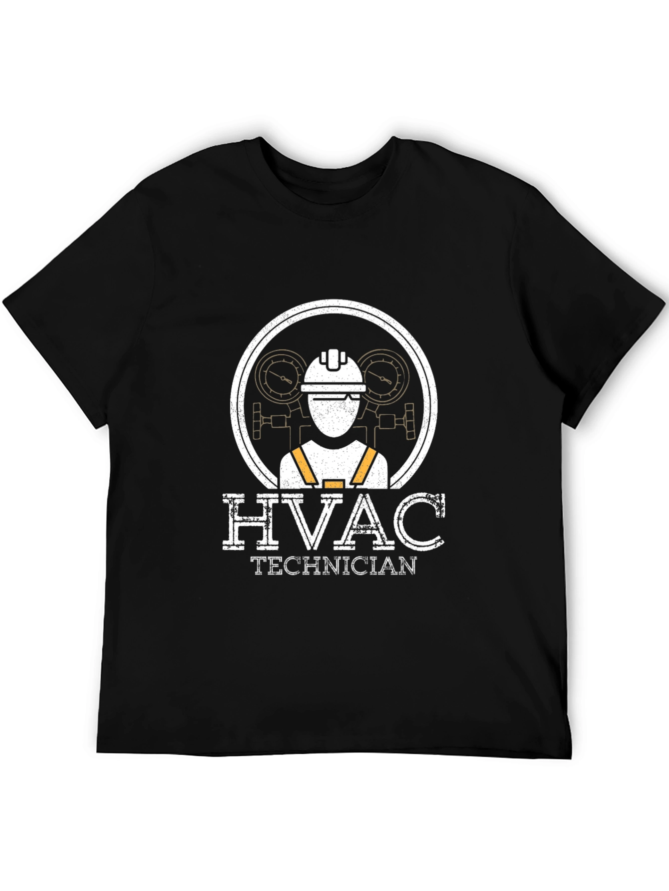 HVAC Technician Graphic T-Shirt - Black