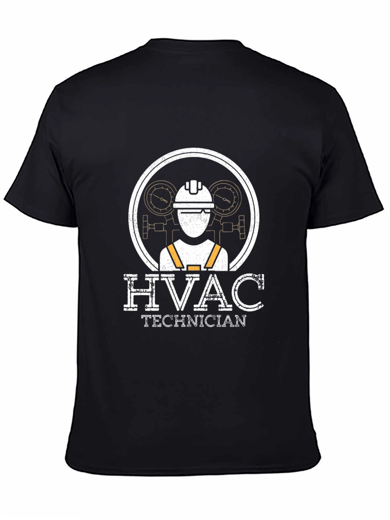 HVAC Technician Graphic T-Shirt - Black