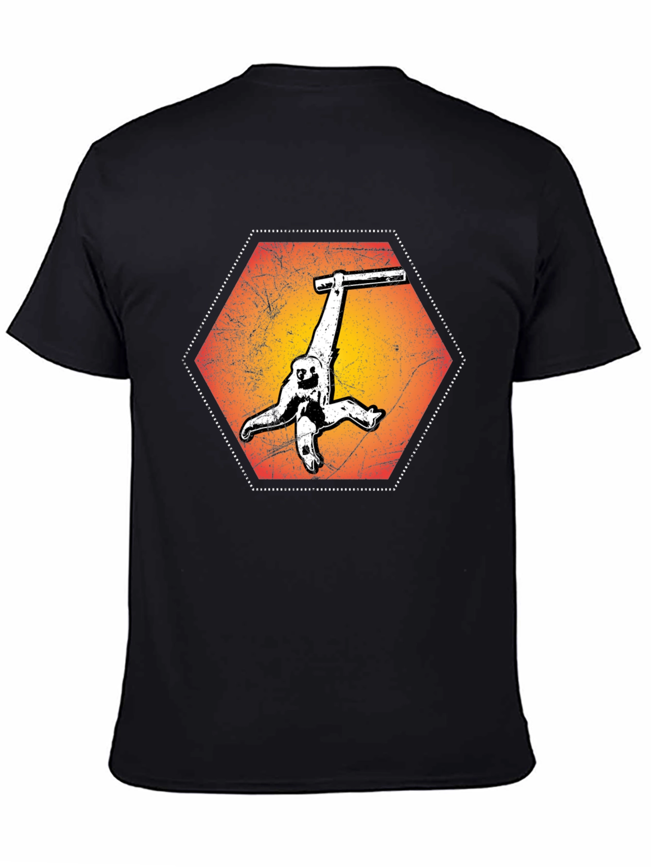 Sloth Hang Hexagon Graphic Tee