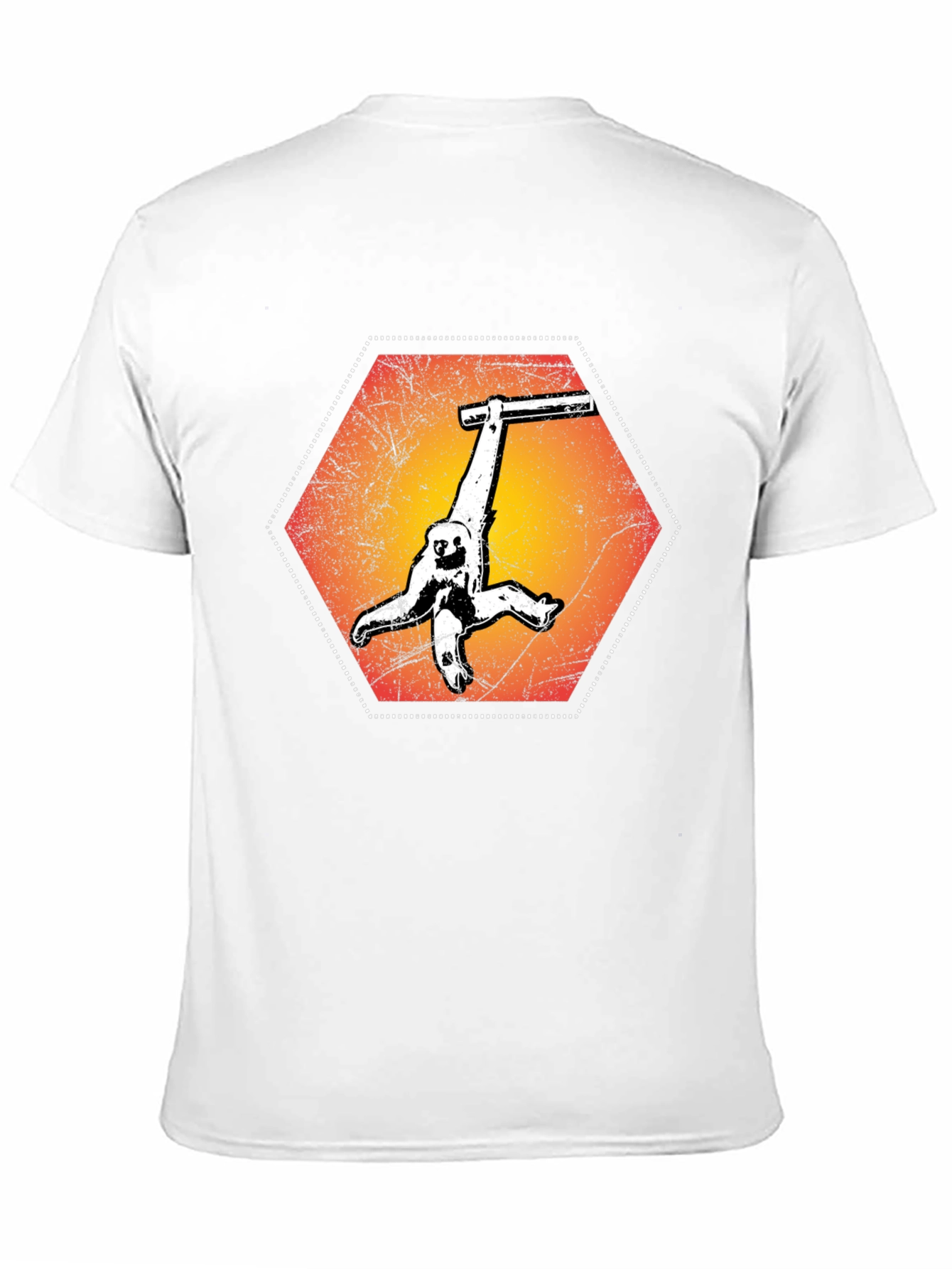 Sloth Hang Hexagon Graphic Tee