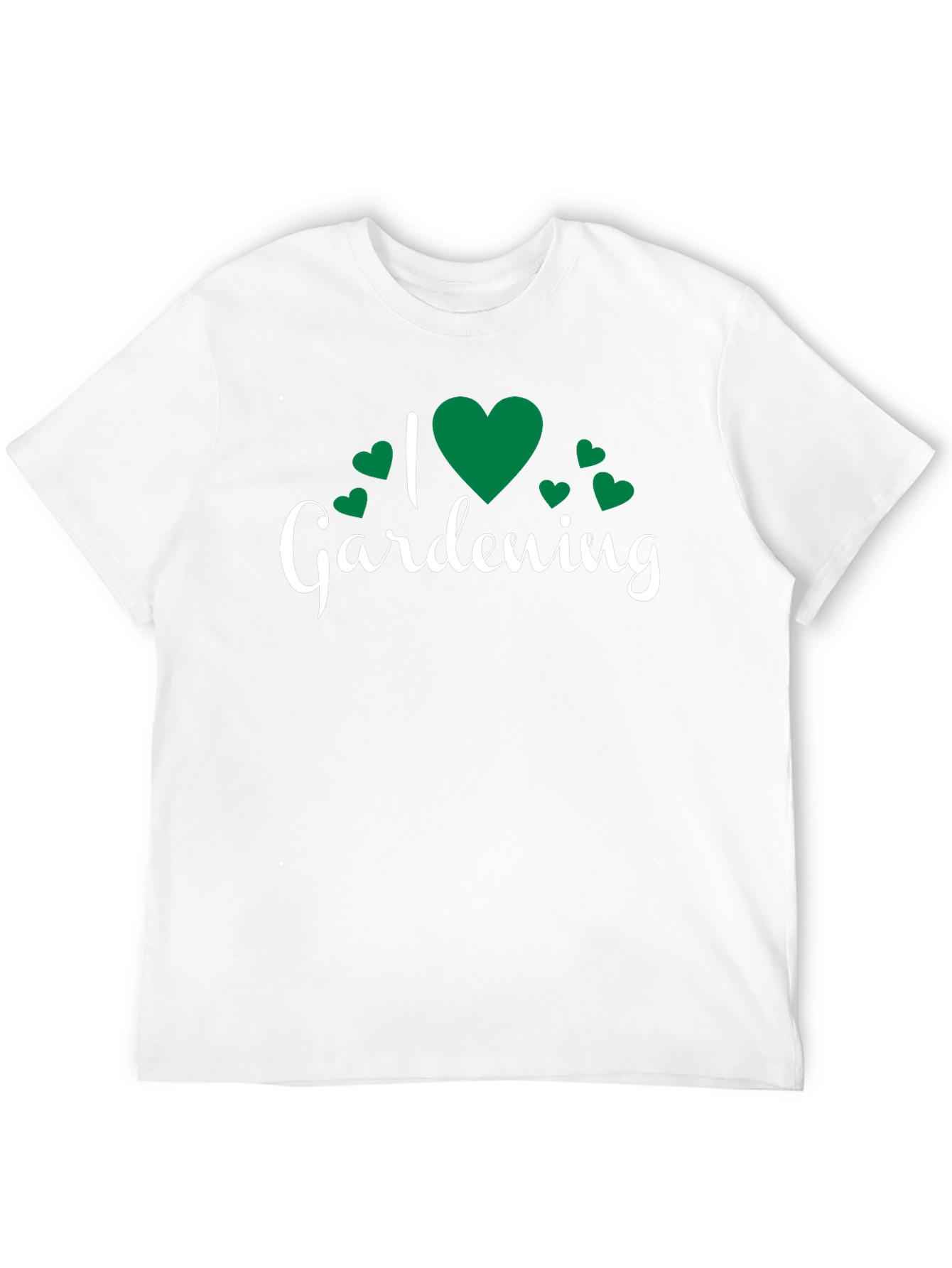 I Love Gardening T-Shirt - Black Cotton Tee