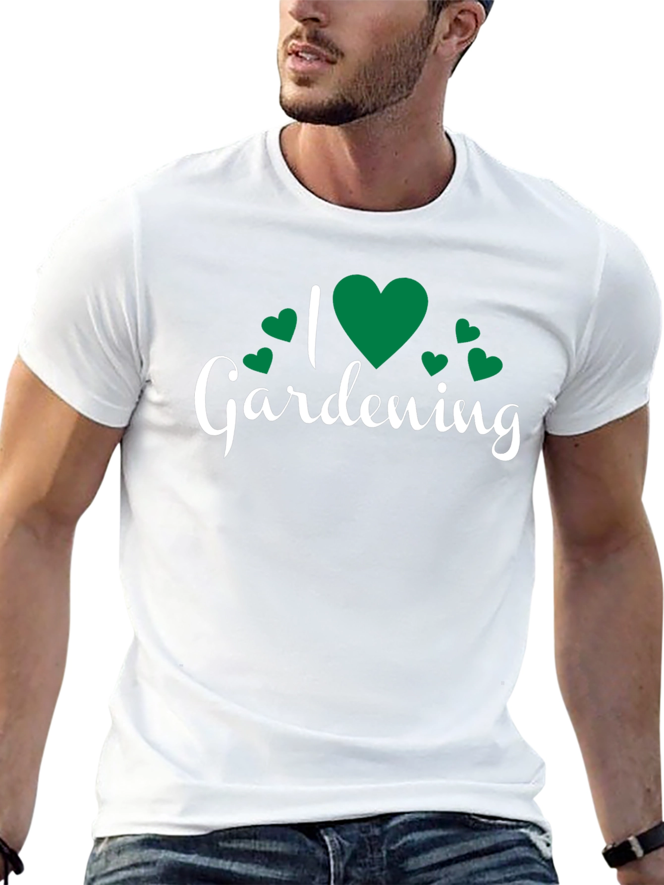 I Love Gardening T-Shirt - Black Cotton Tee