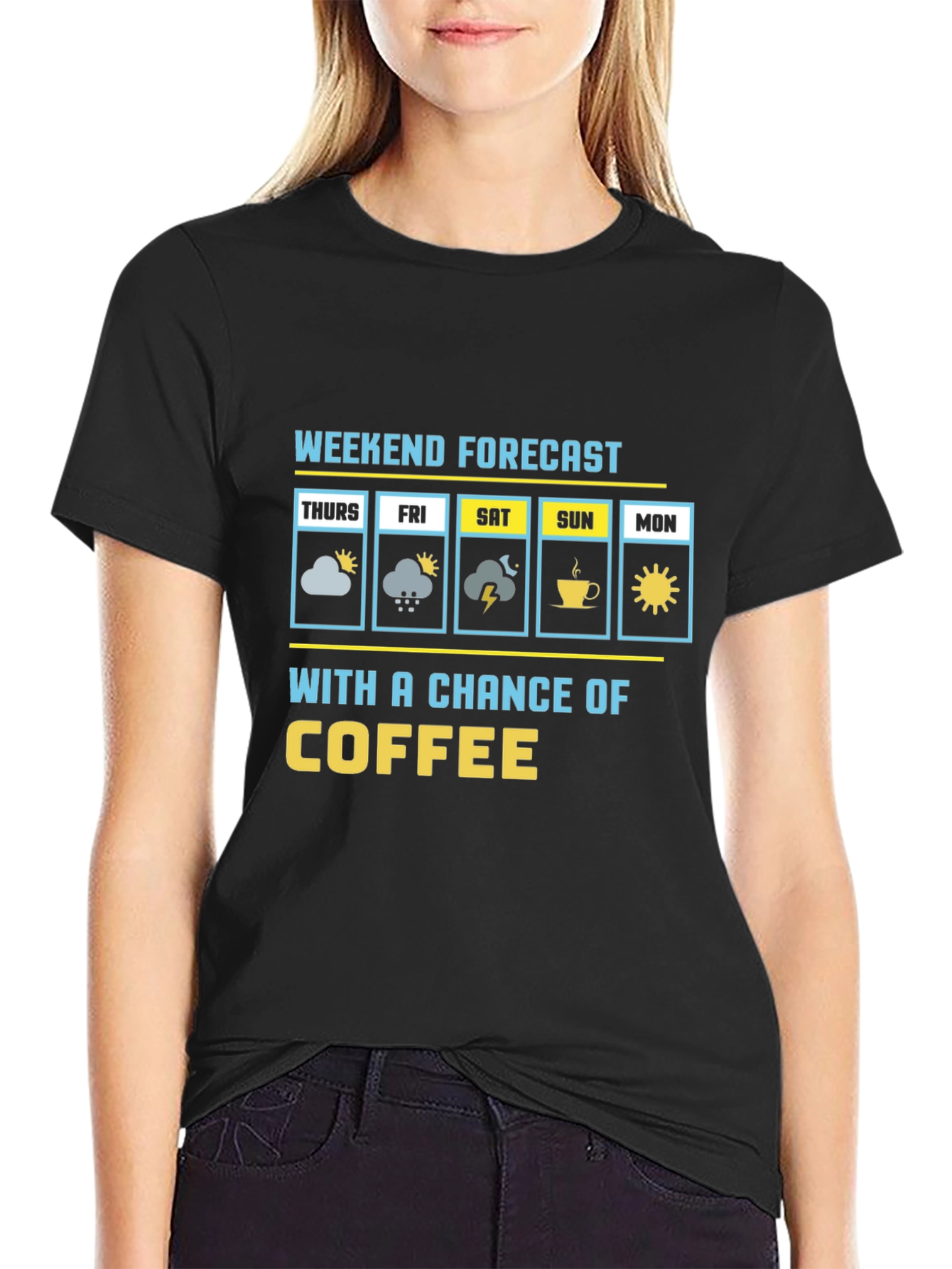 Weekend Forecast Coffee Graphic Tee